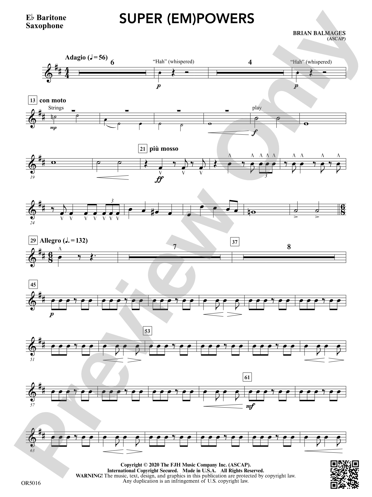 Super (Em)Powers: E-flat Baritone Saxophone