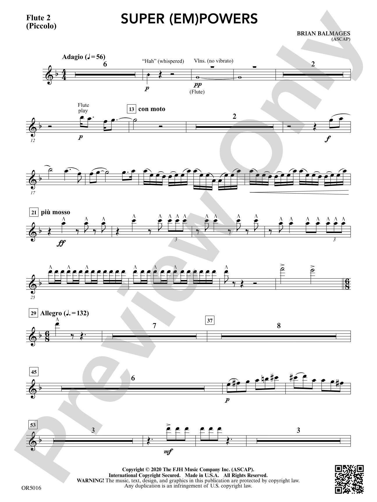 Super (Em)Powers: Flute 2 (Piccolo)