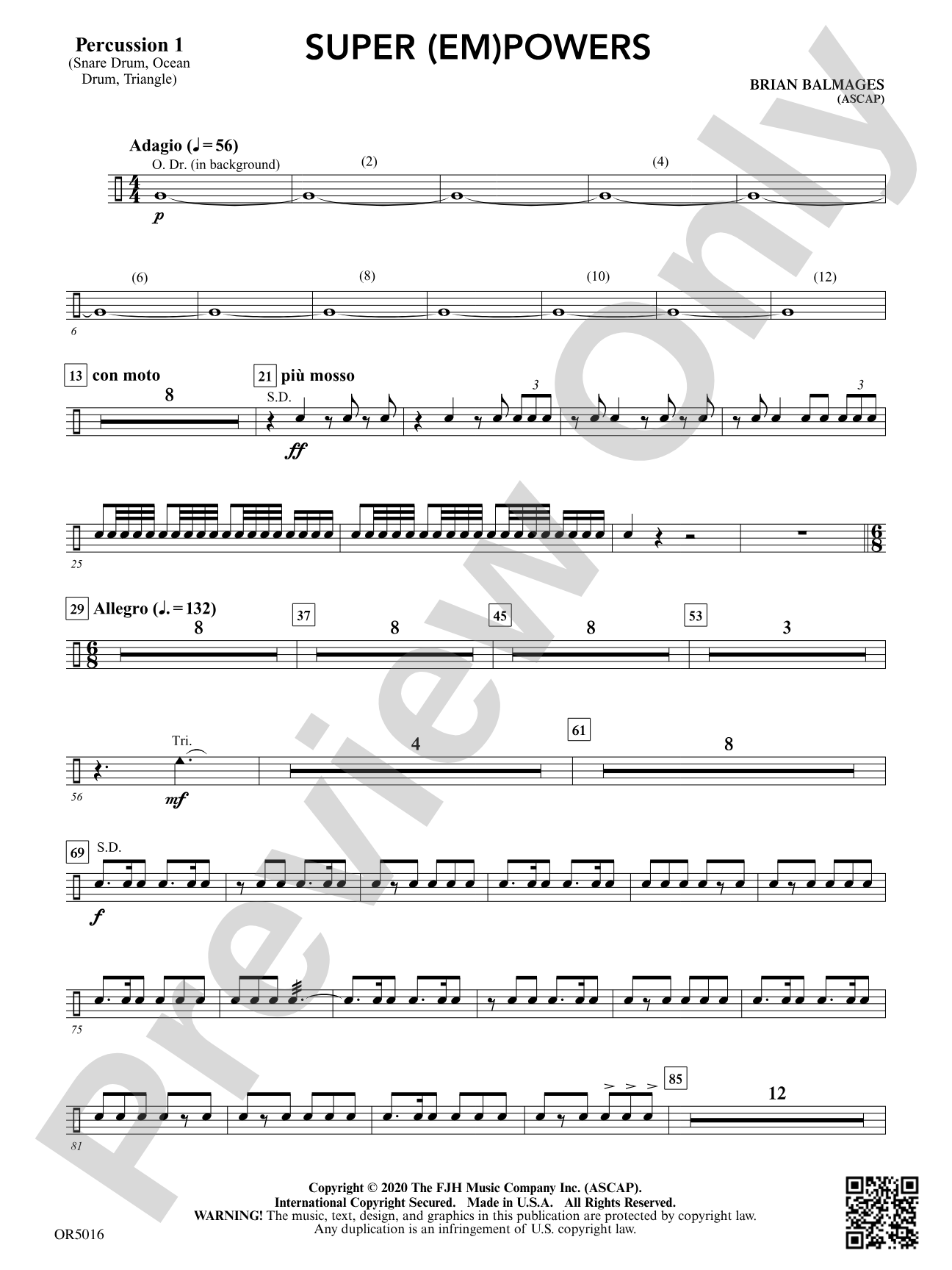 Super (Em)Powers: Percussion 1
