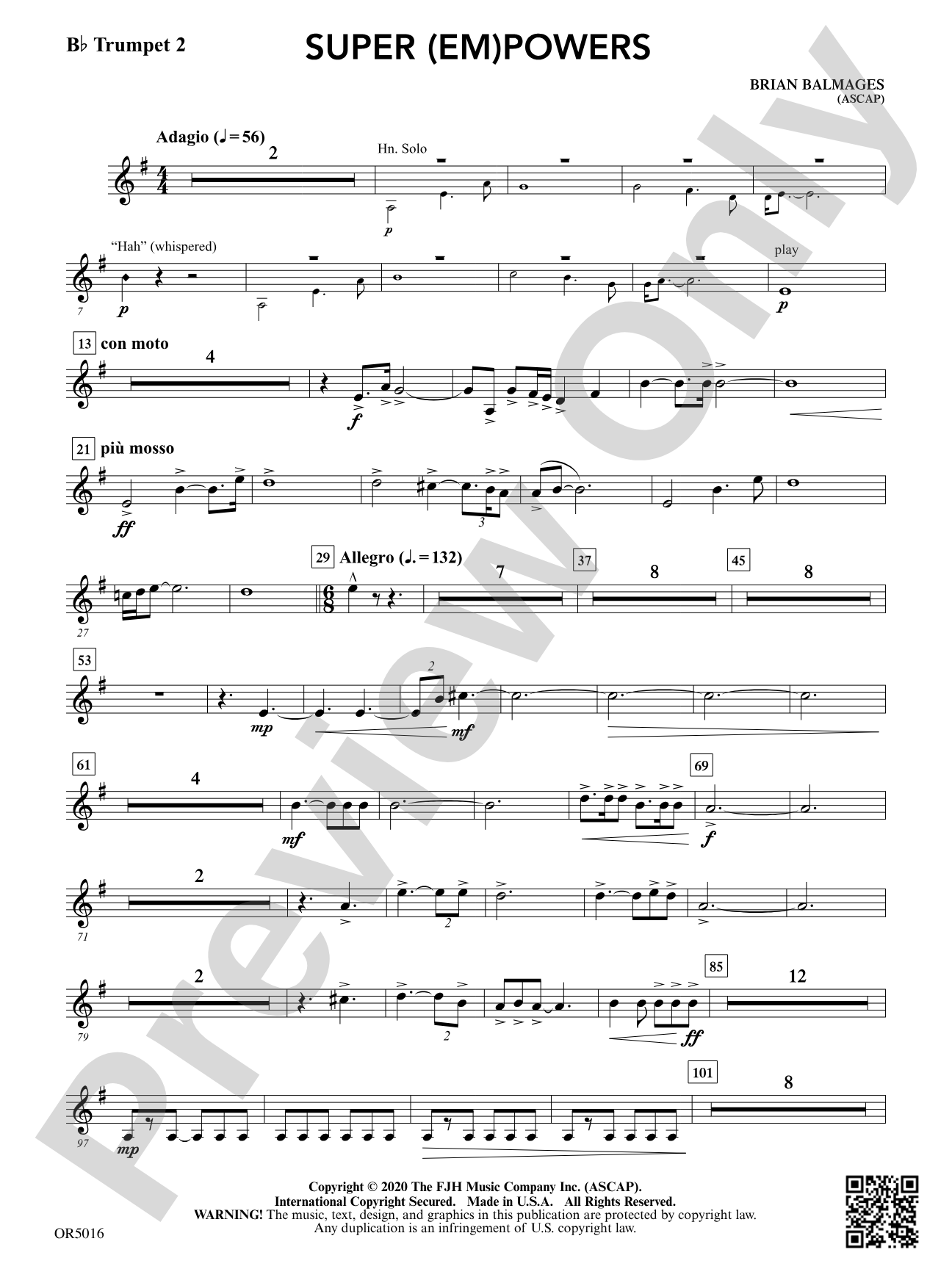 Super (Em)Powers: B-flat Trumpet 2