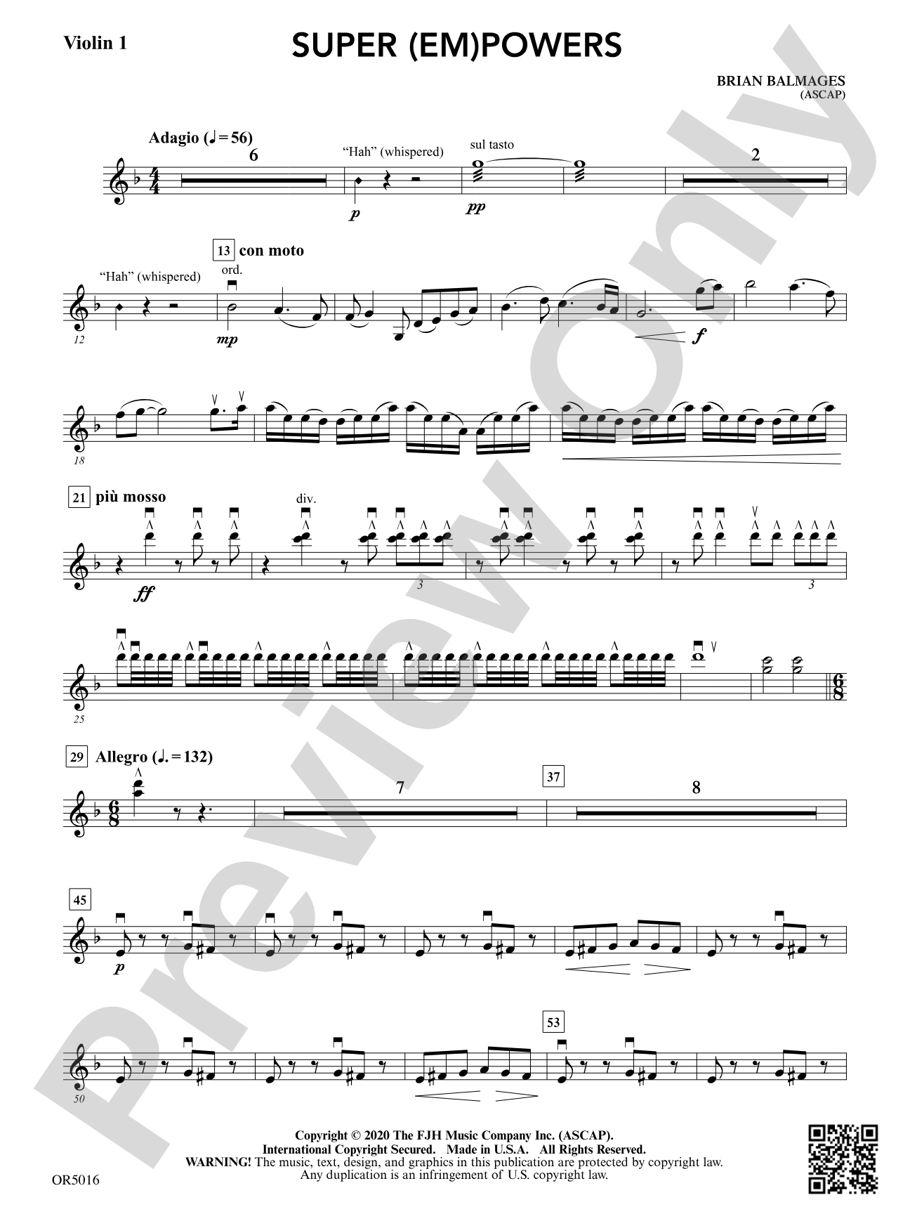 Super (Em)Powers: Violin 1
