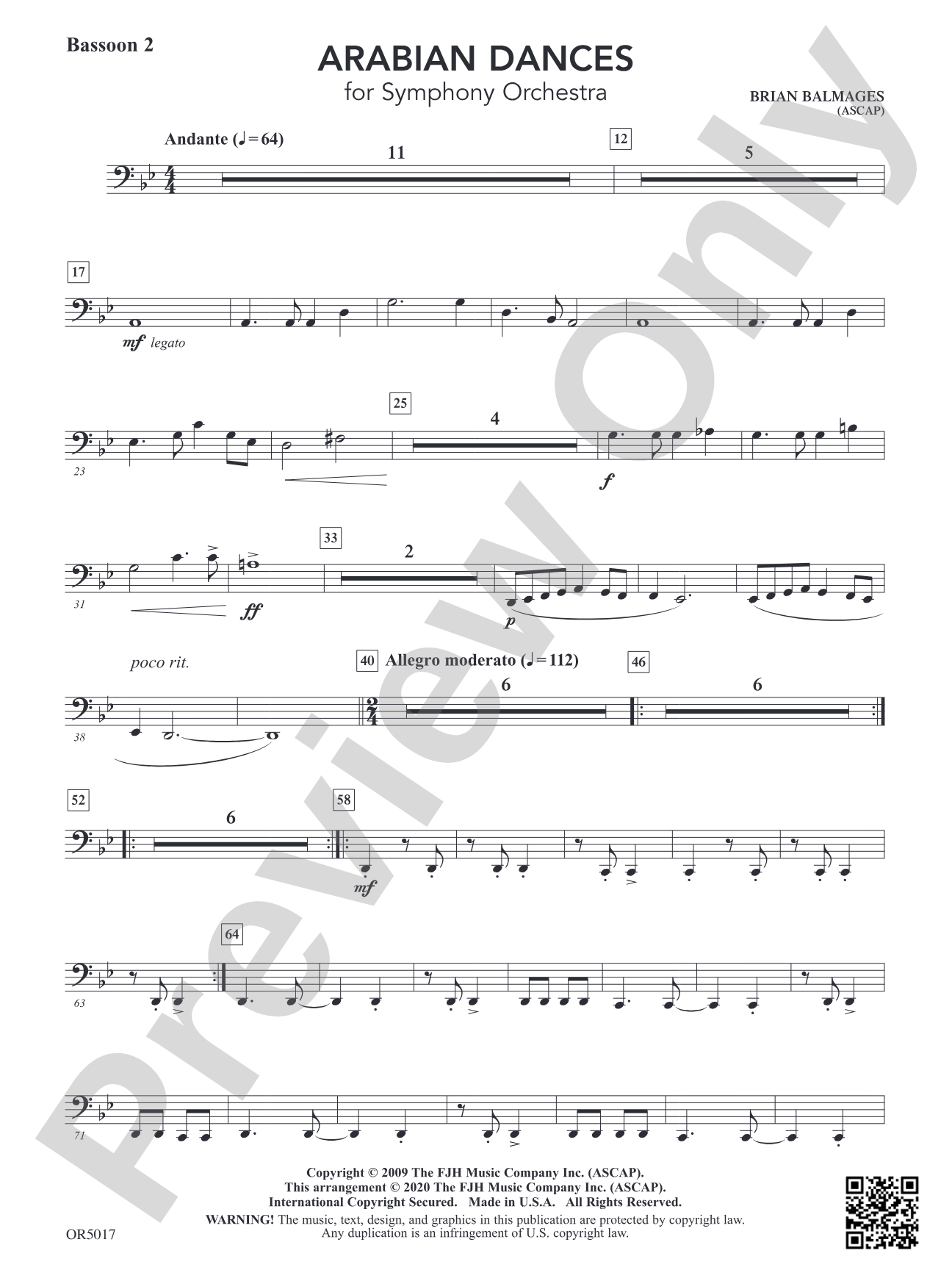 Arabian Dances: Bassoon 2