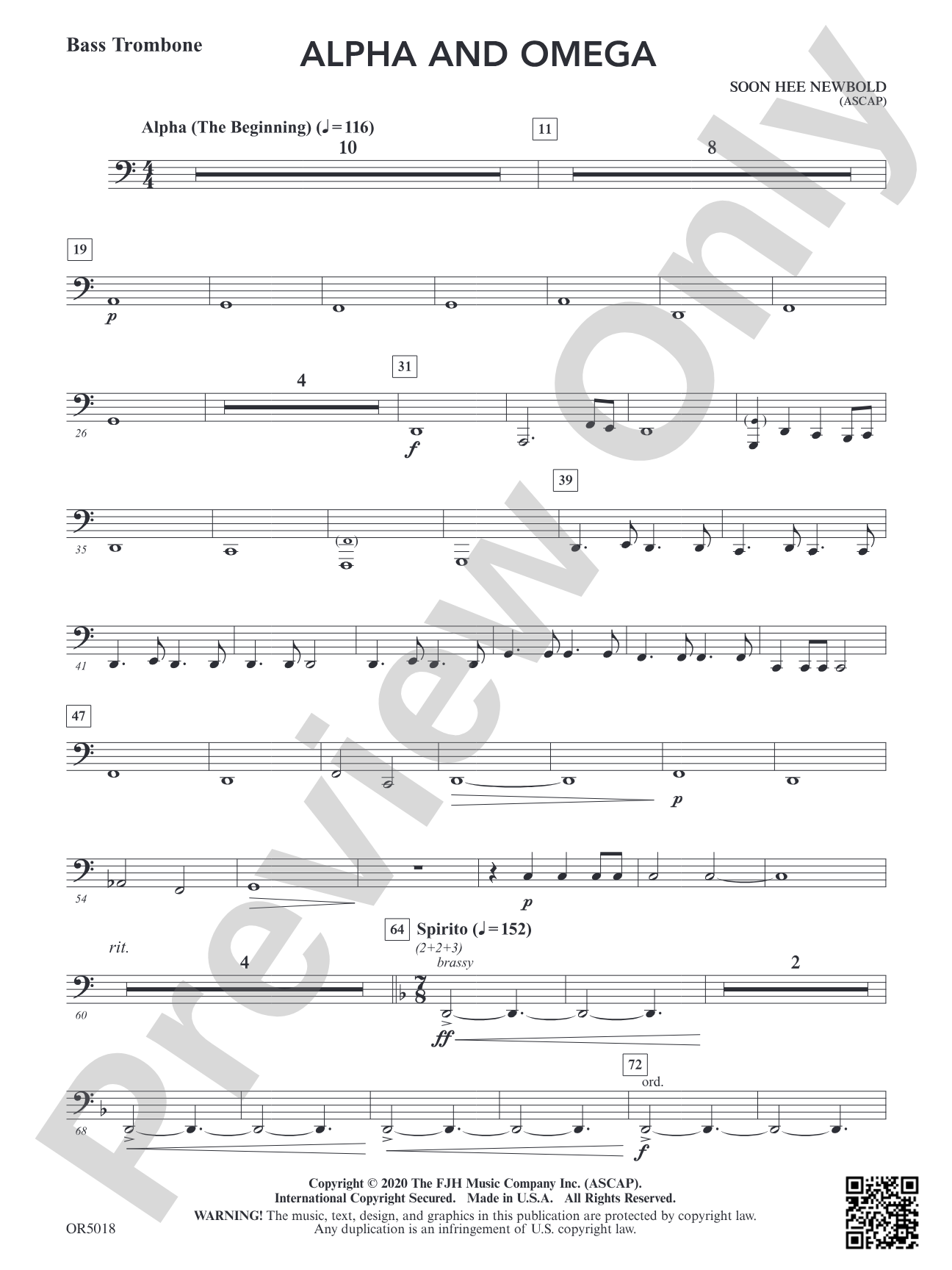 Alpha and Omega: Bass Trombone