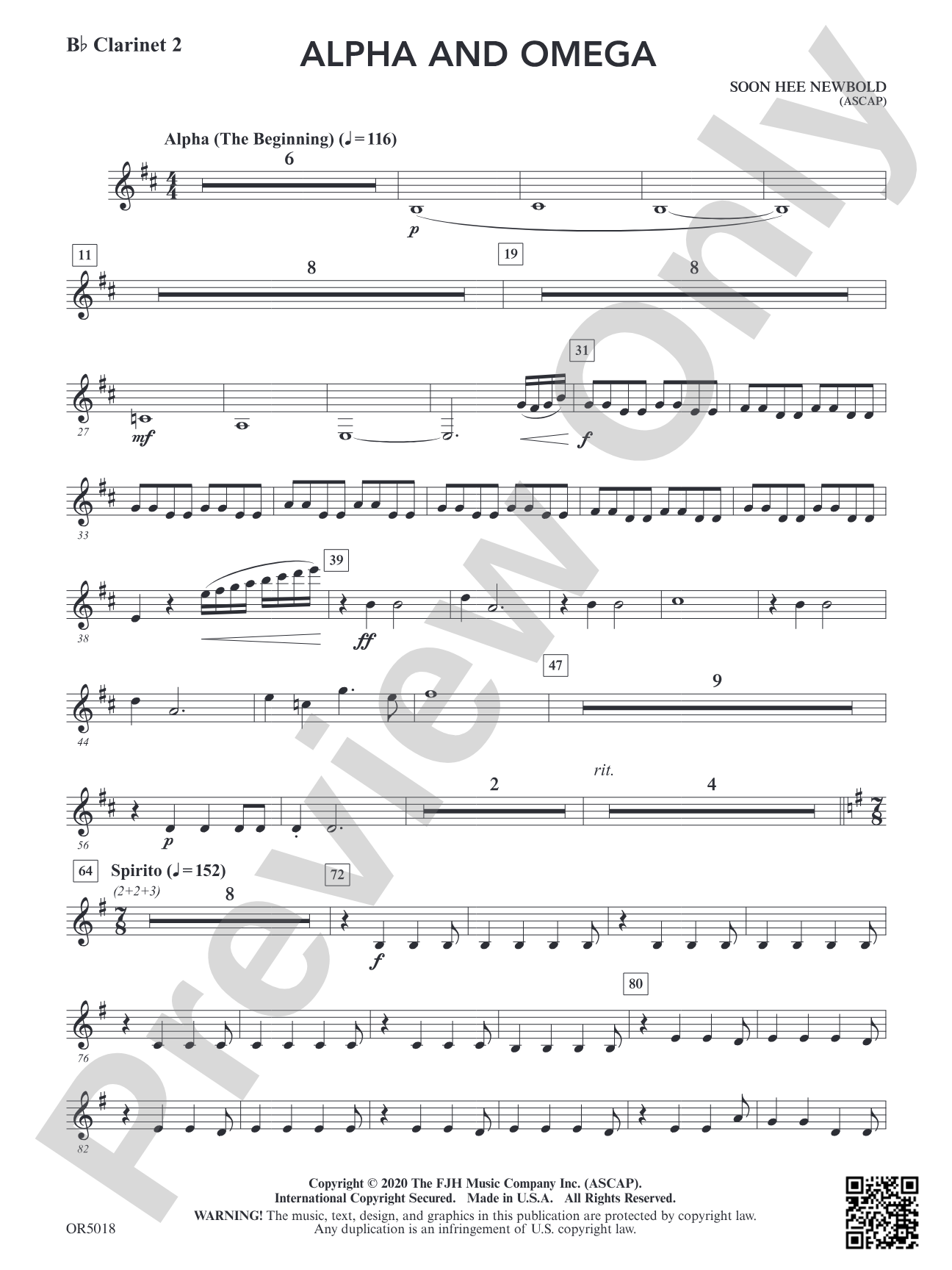 Alpha and Omega: B-flat Clarinet 2