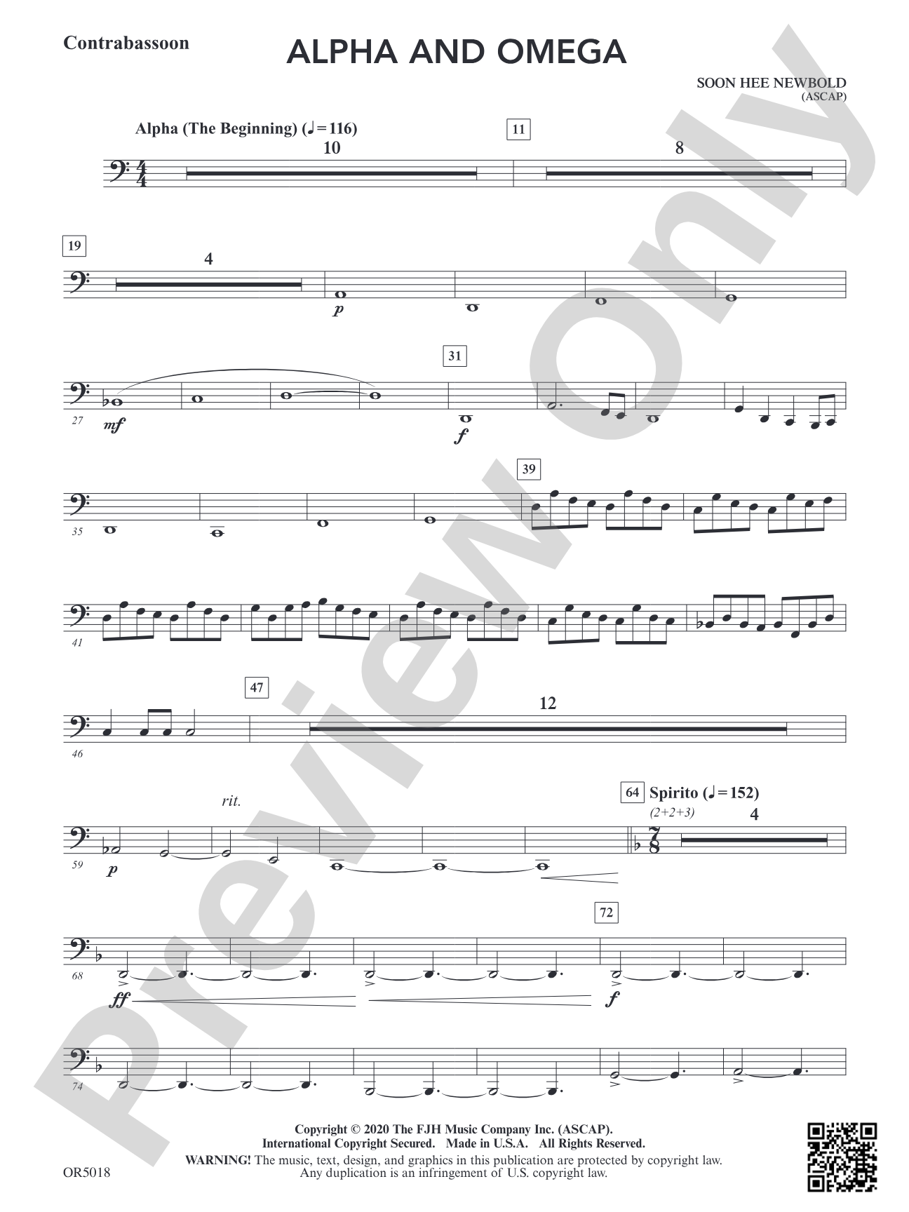 Alpha and Omega: Contrabassoon