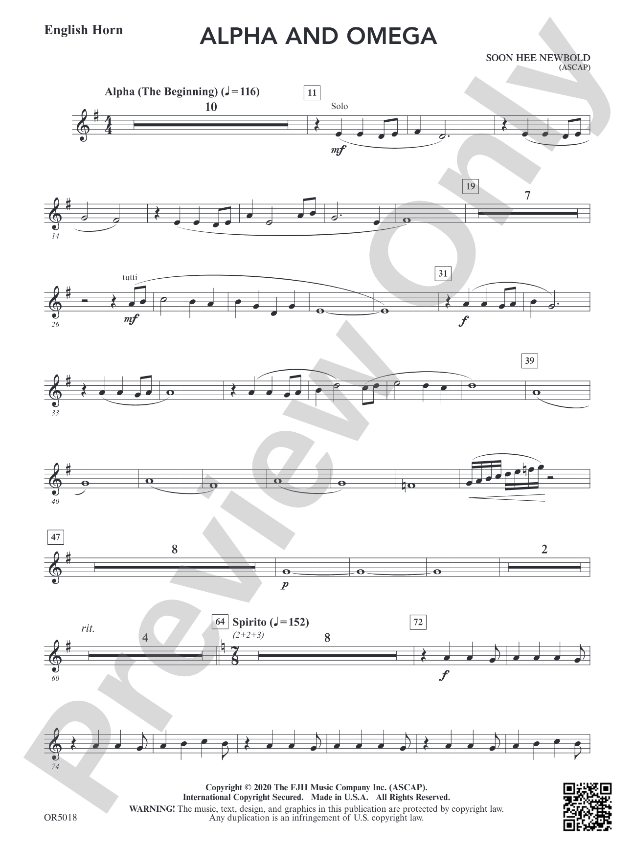 Alpha and Omega: English Horn