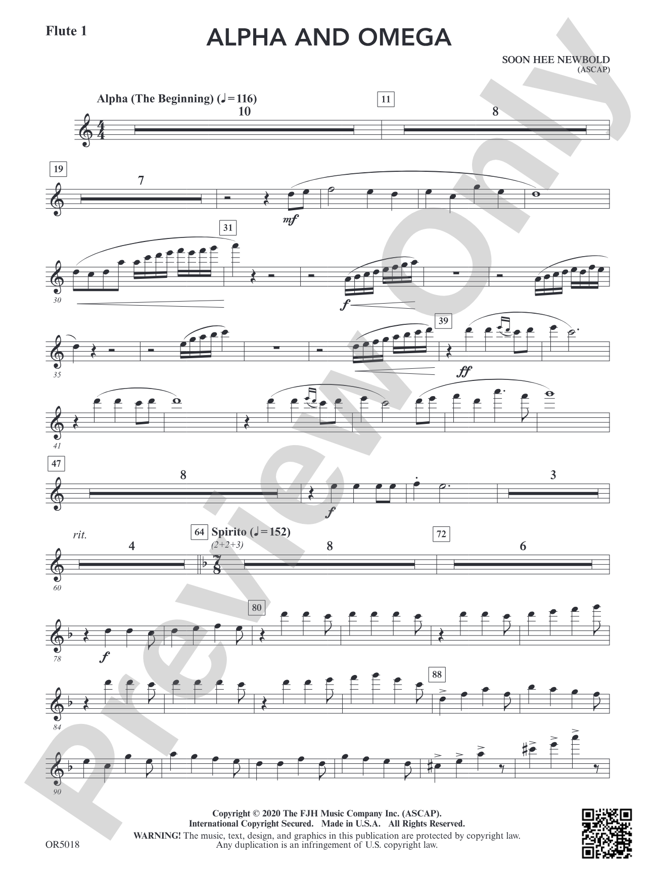 Alpha and Omega: Flute 1