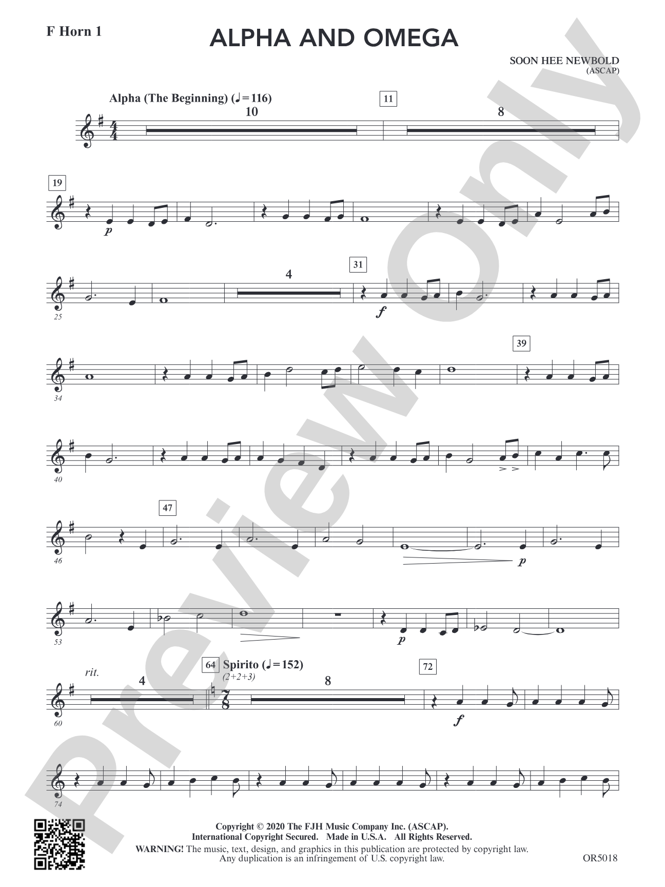 Alpha and Omega: F Horn 1