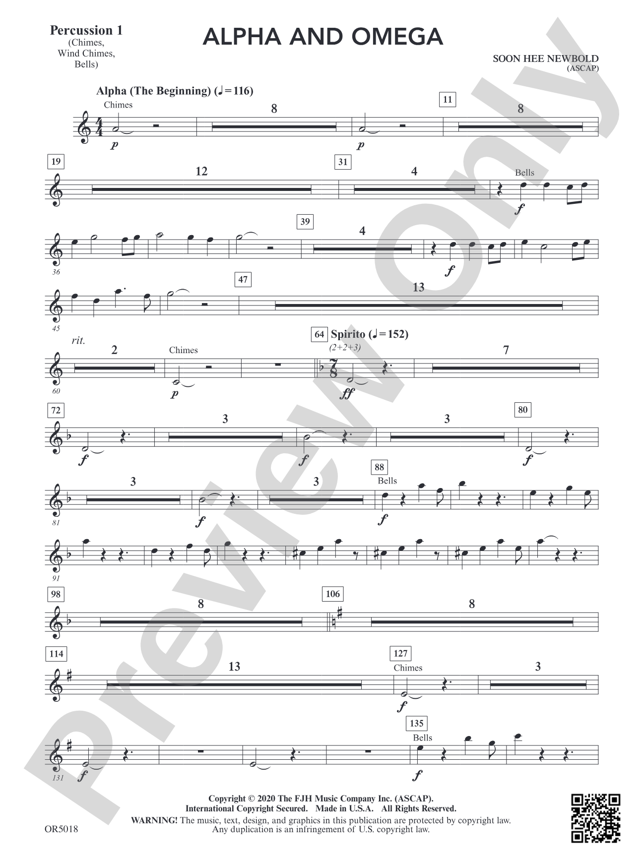 Alpha and Omega: Percussion 1