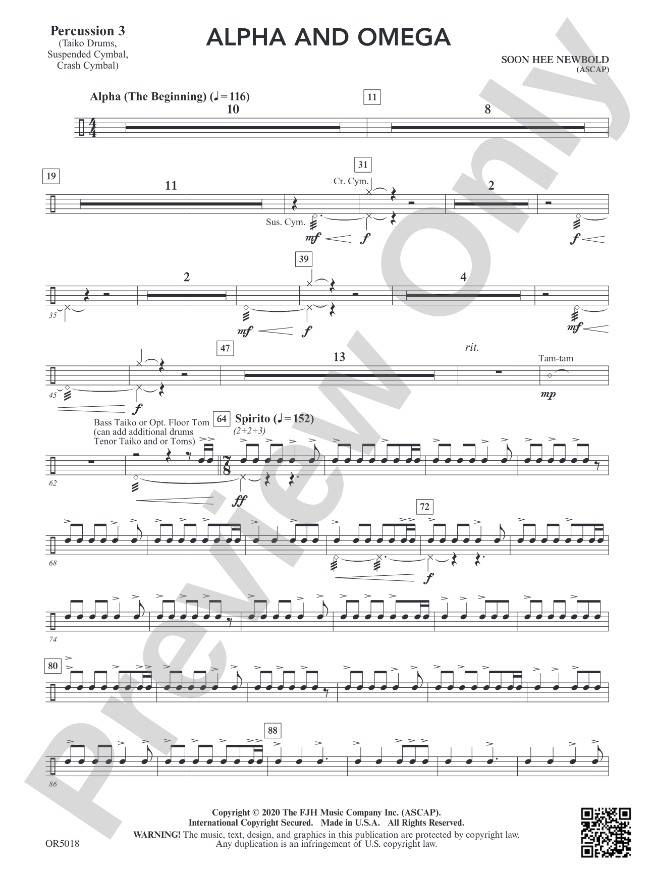 Alpha and Omega: Percussion 3