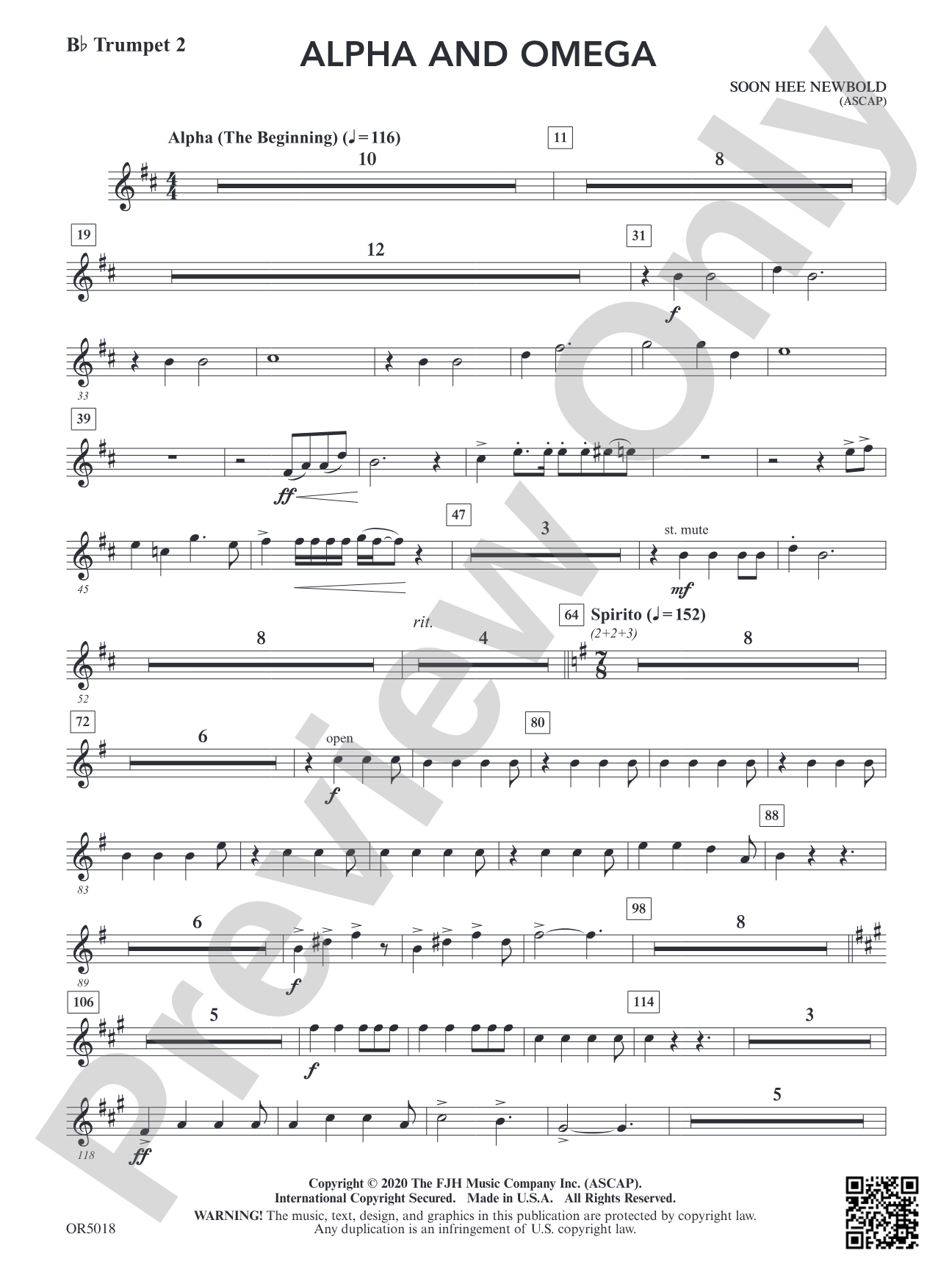 Alpha and Omega: B-flat Trumpet 2