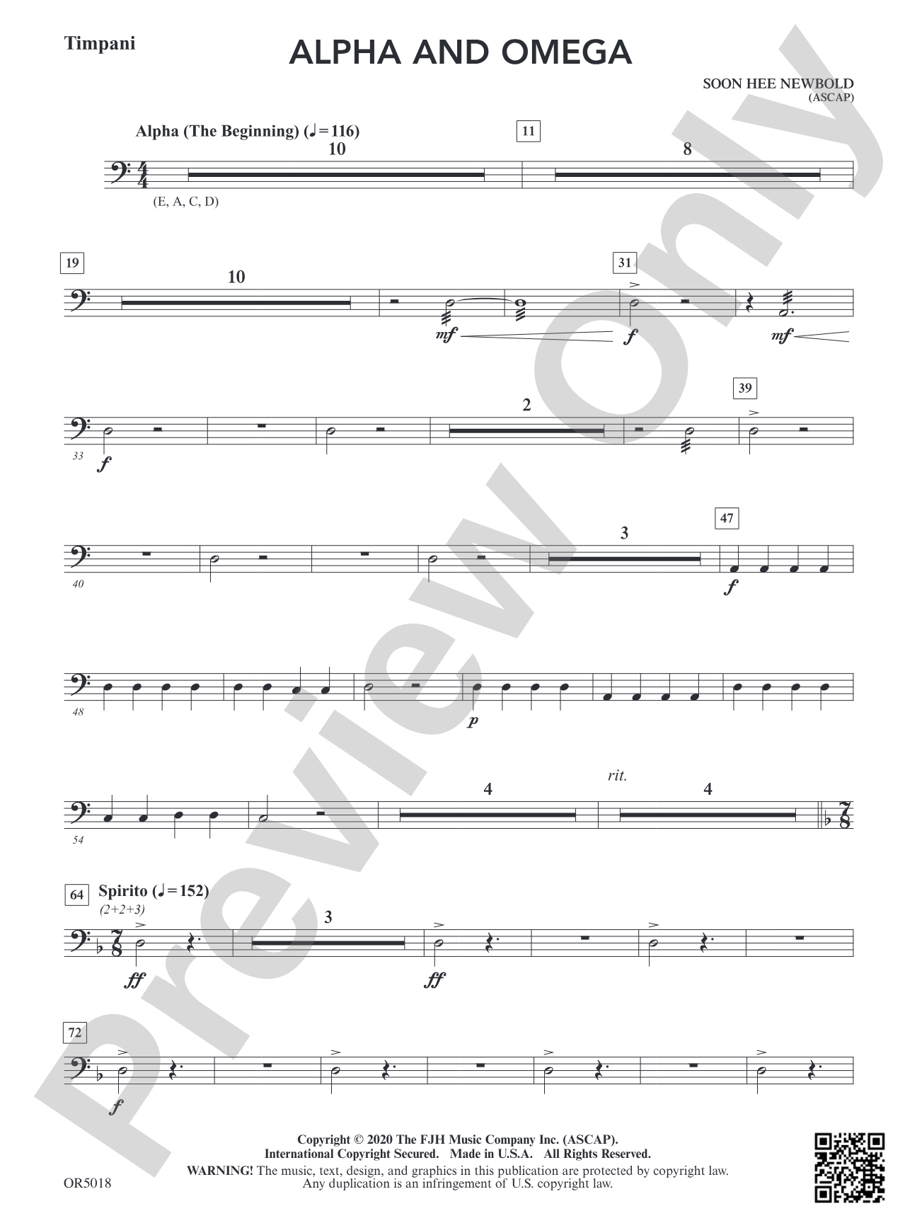 Alpha and Omega: Timpani