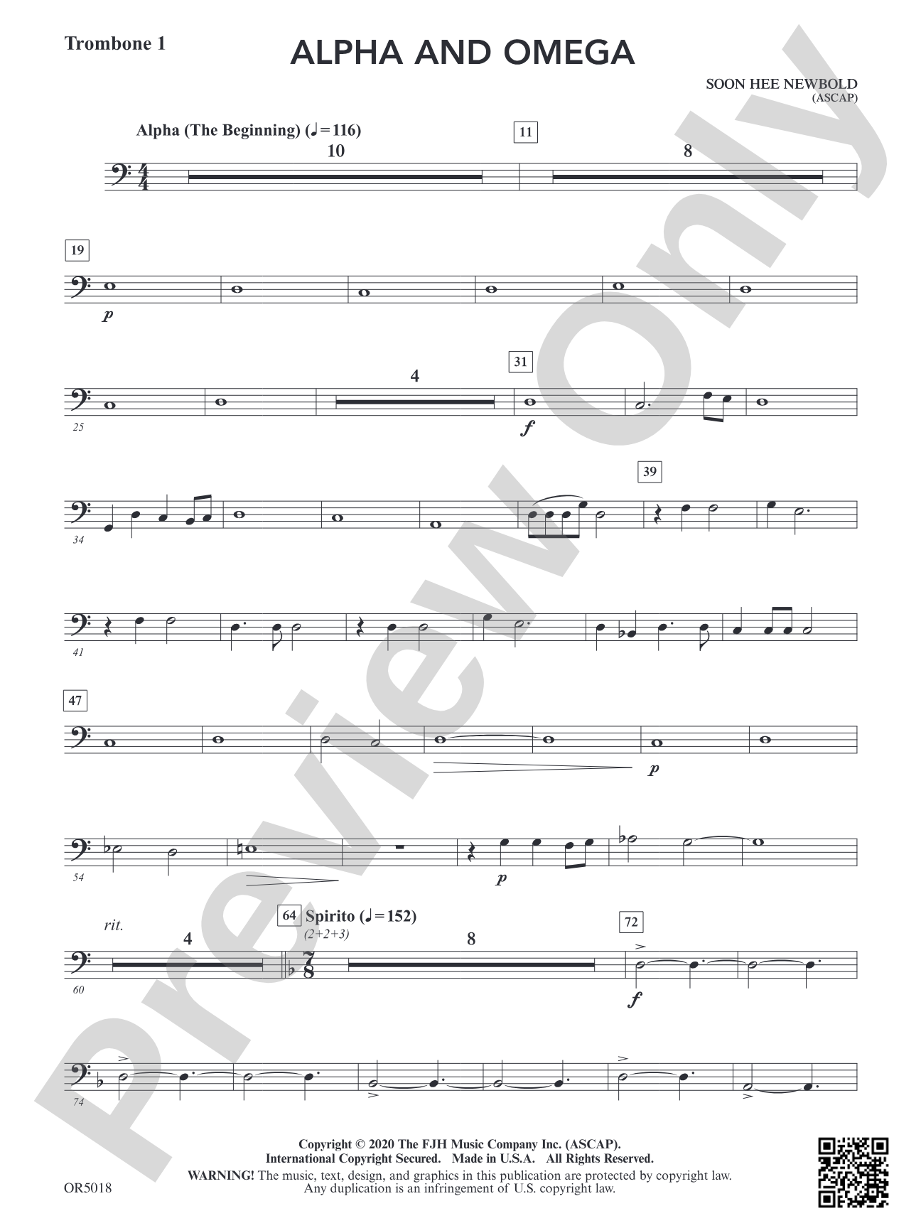 Alpha and Omega: Trombone 1