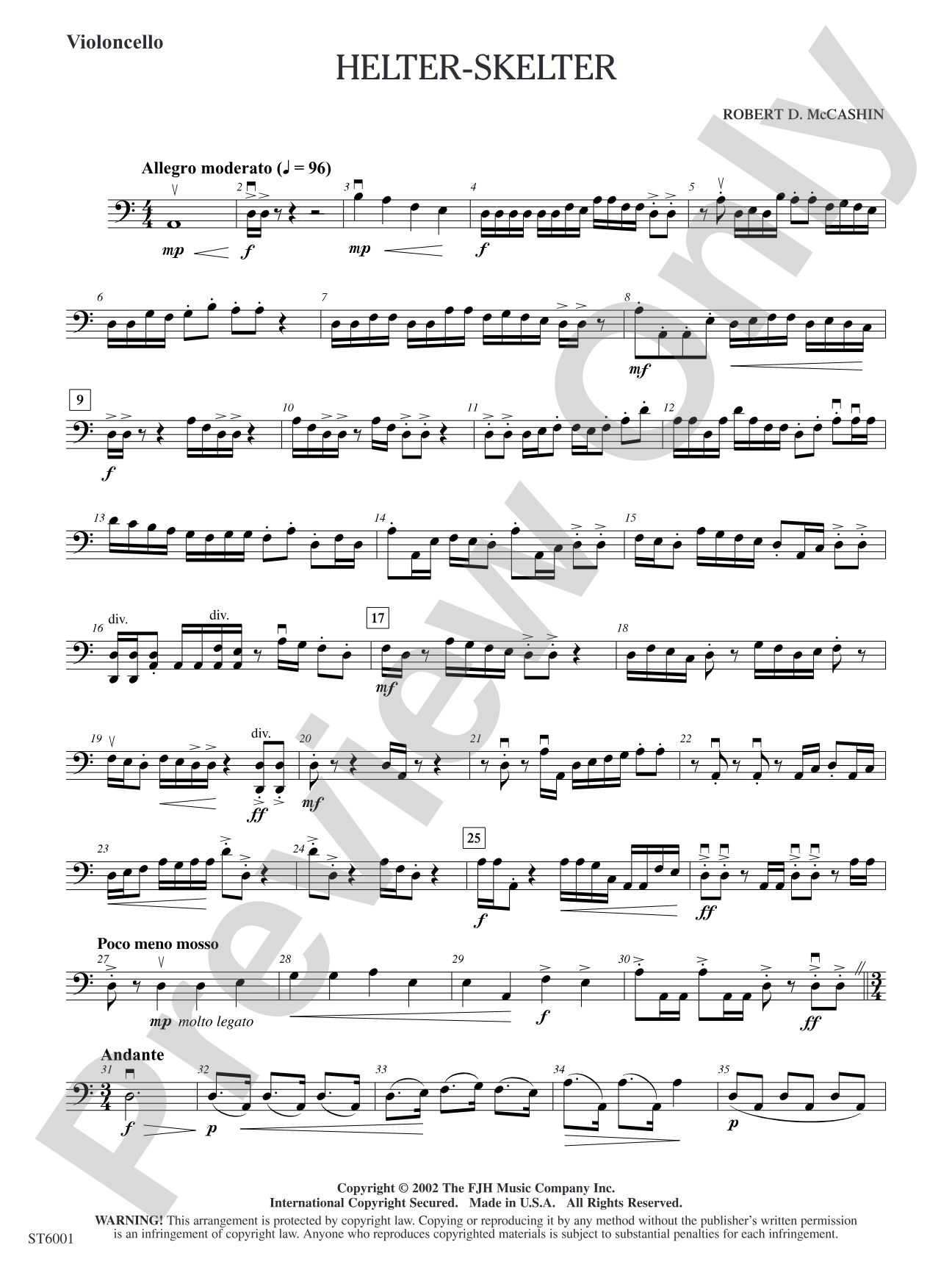 Helter-Skelter: Violoncello