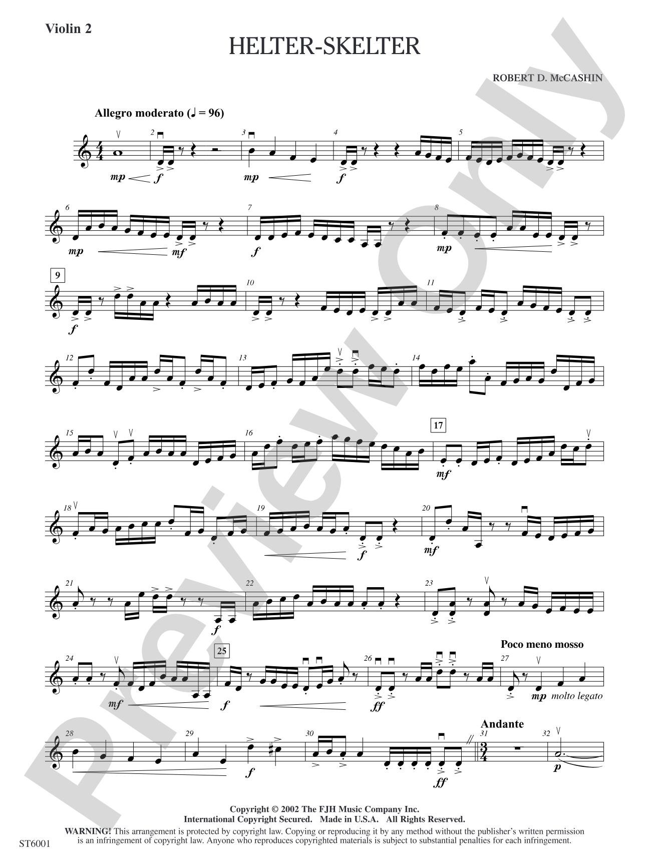 Helter-Skelter: Violin 2