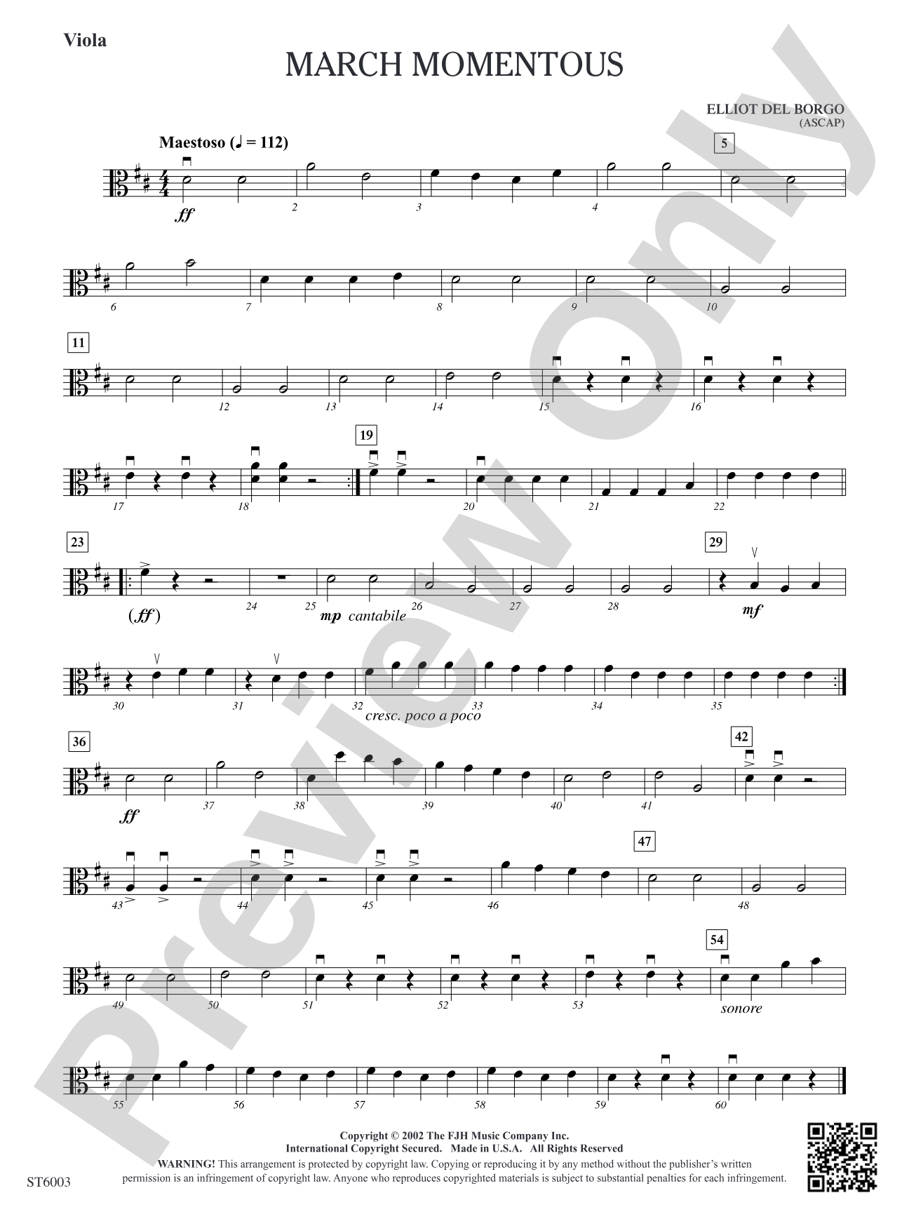 March Momentous: Viola