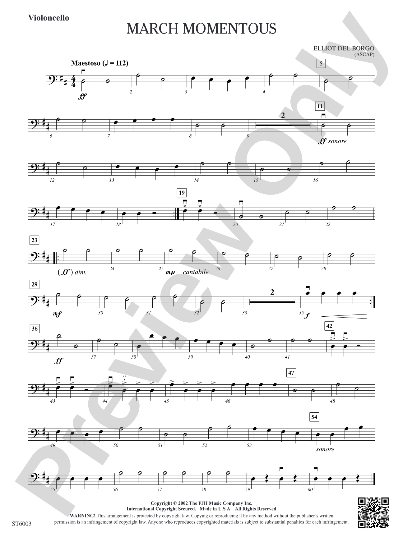 March Momentous: Violoncello