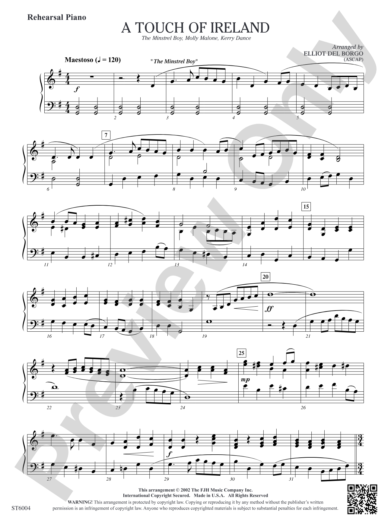 A Touch of Ireland: Rehearsal Piano