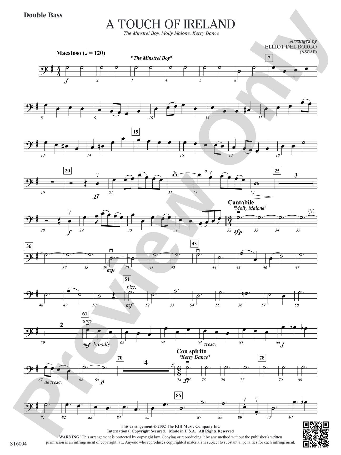 A Touch of Ireland: Double Bass