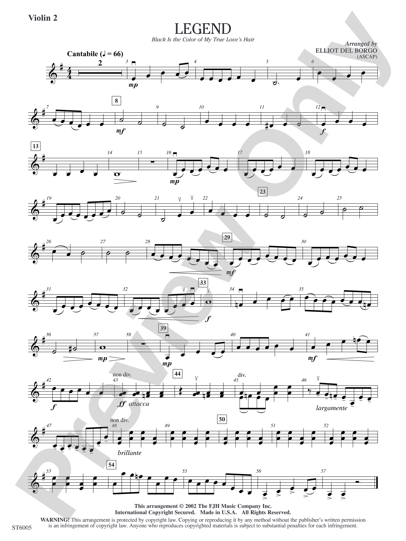 Legend: Violin 2