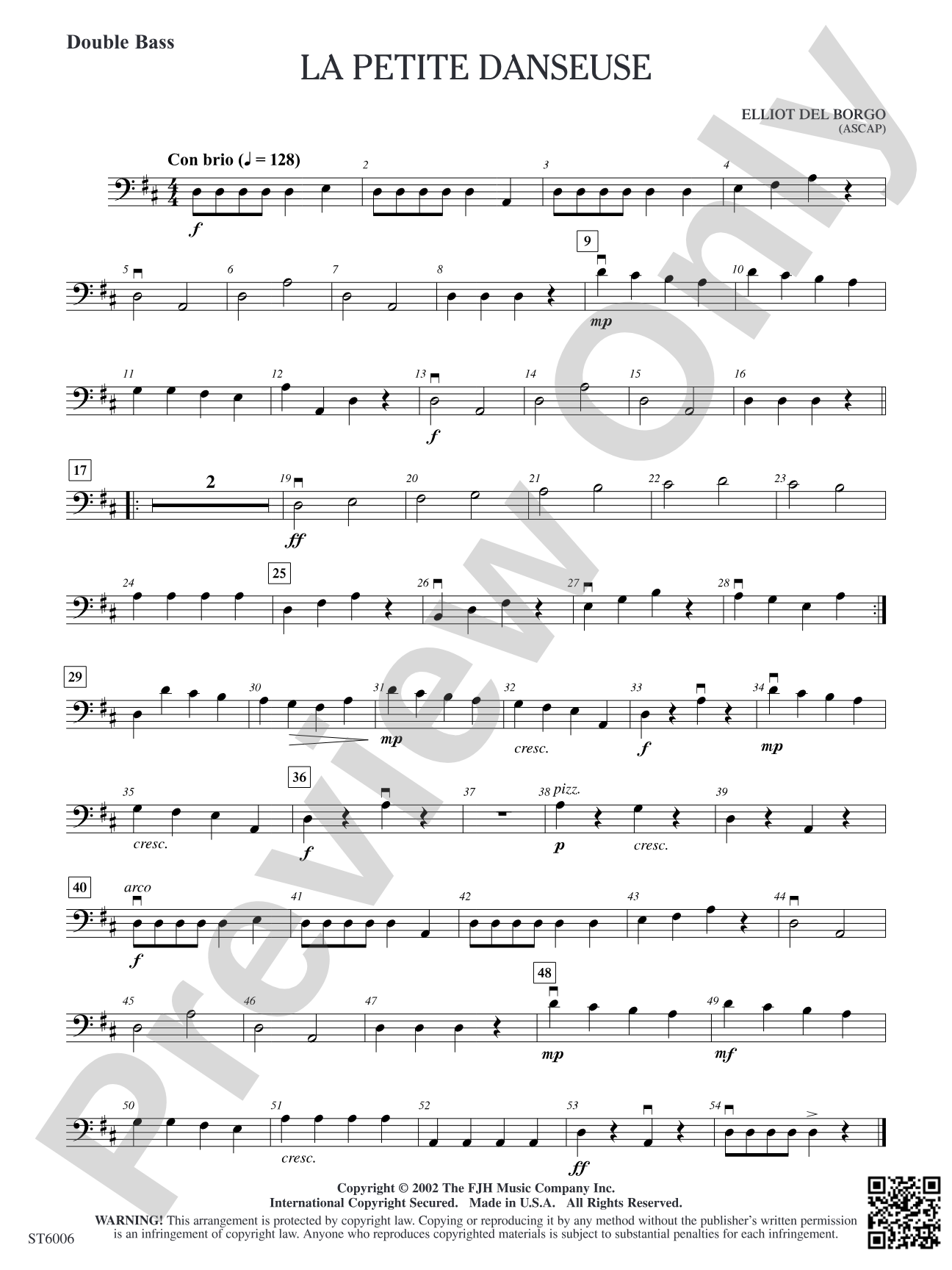 La petite danseuse: Double Bass