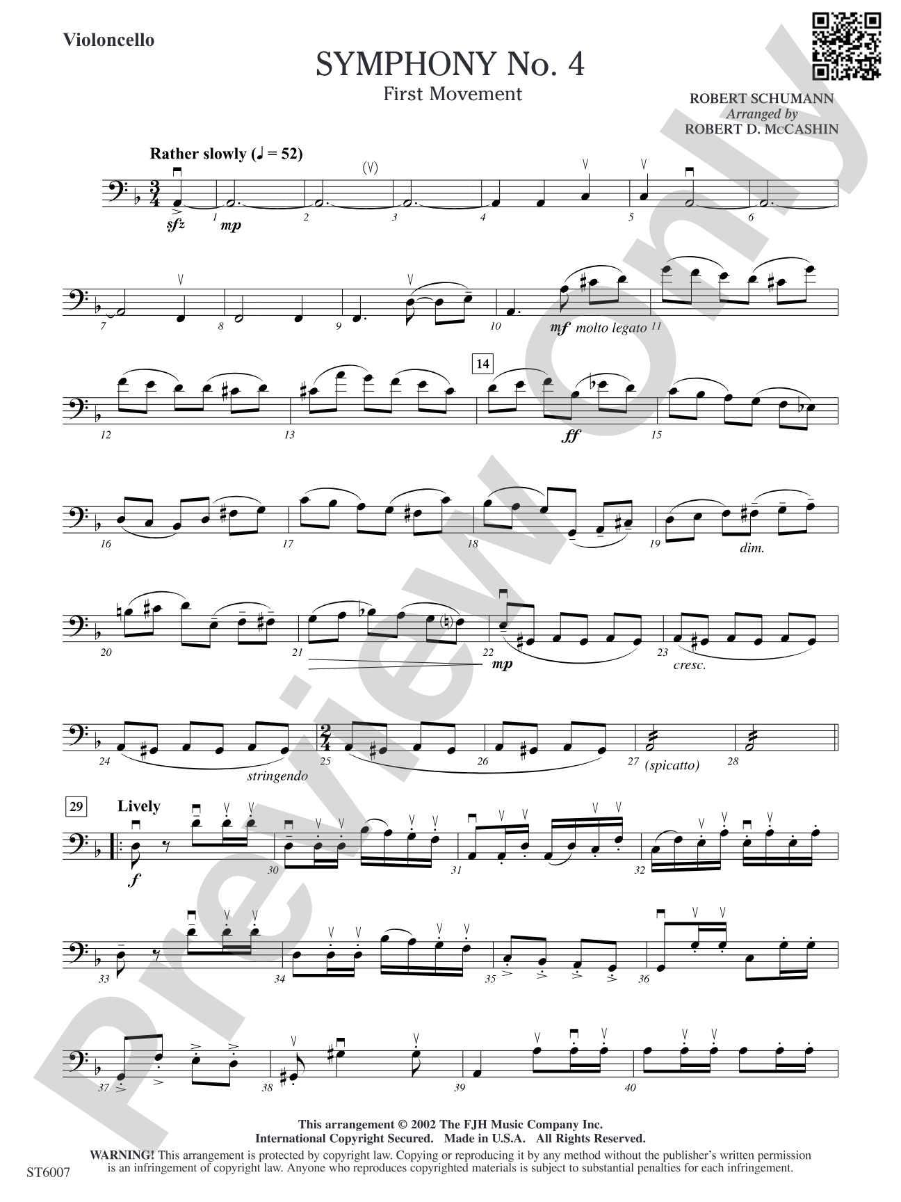 Symphony No. 4 (First Movement): Violoncello