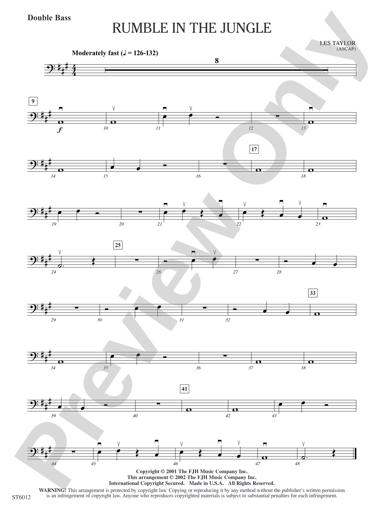 Rumble in the Jungle: Double Bass