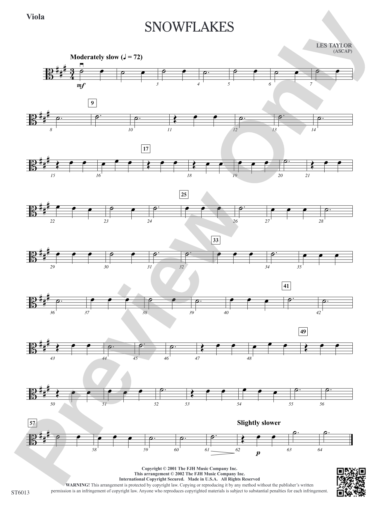 Snowflakes: Viola