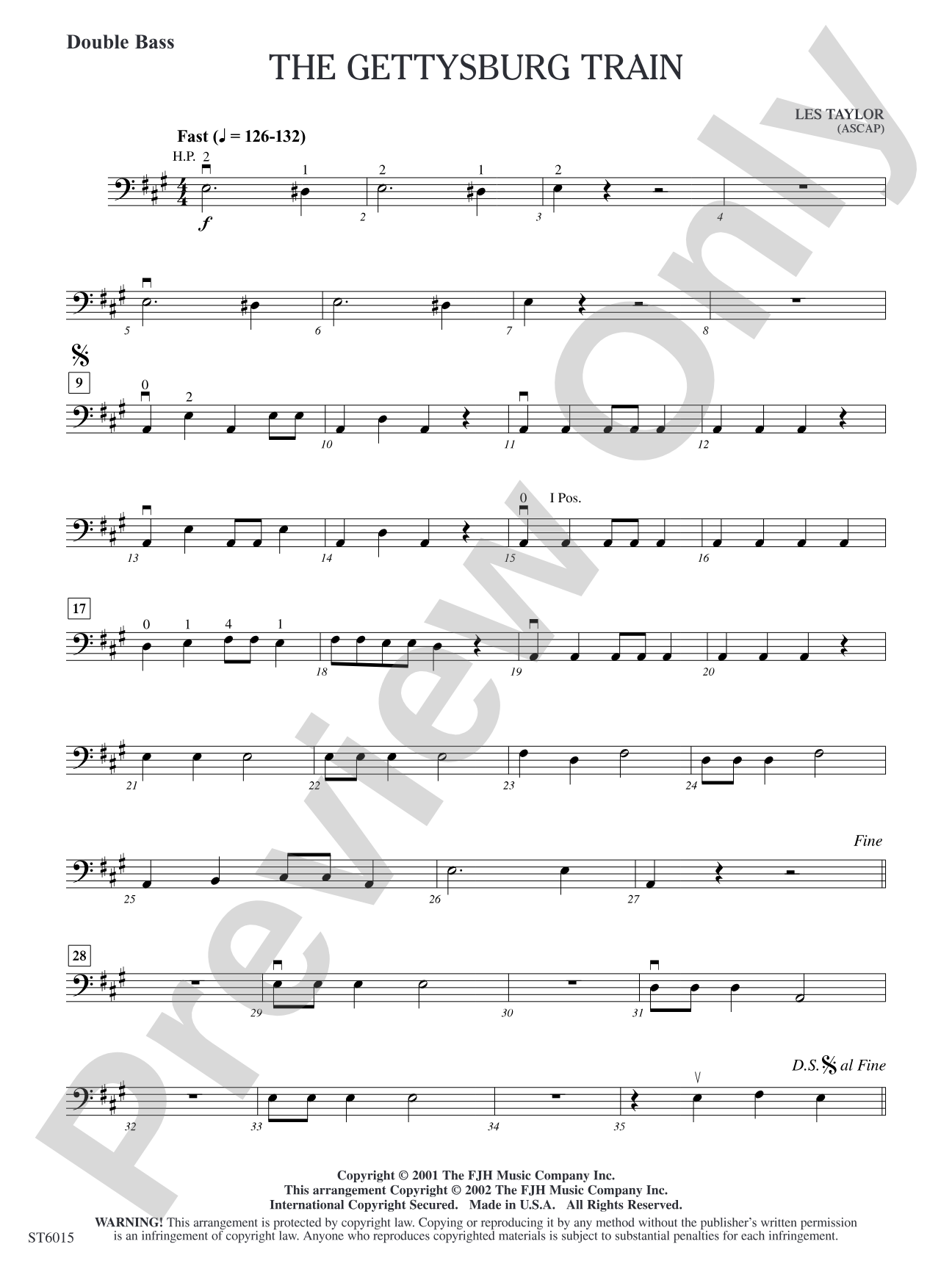 The Gettysburg Train: Double Bass