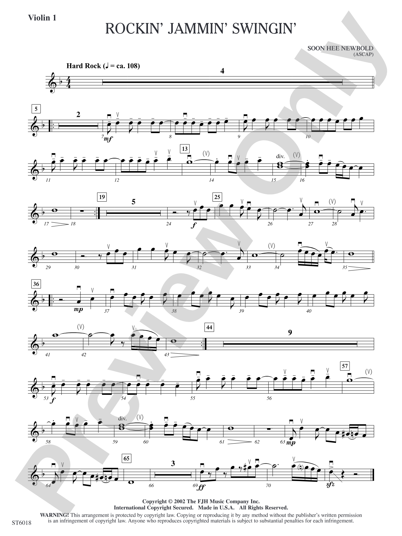 Rockin' Jammin' Swingin': Violin 1
