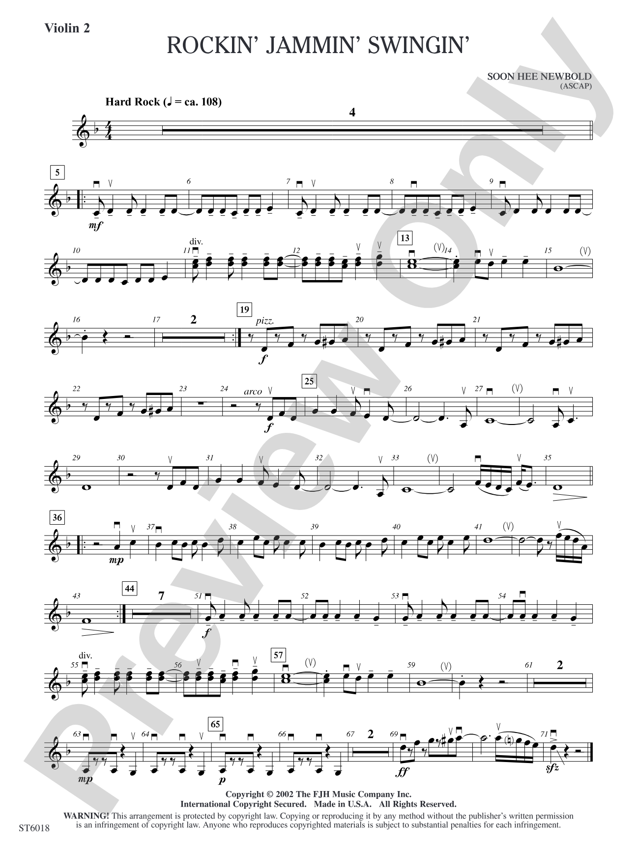 Rockin' Jammin' Swingin': Violin 2