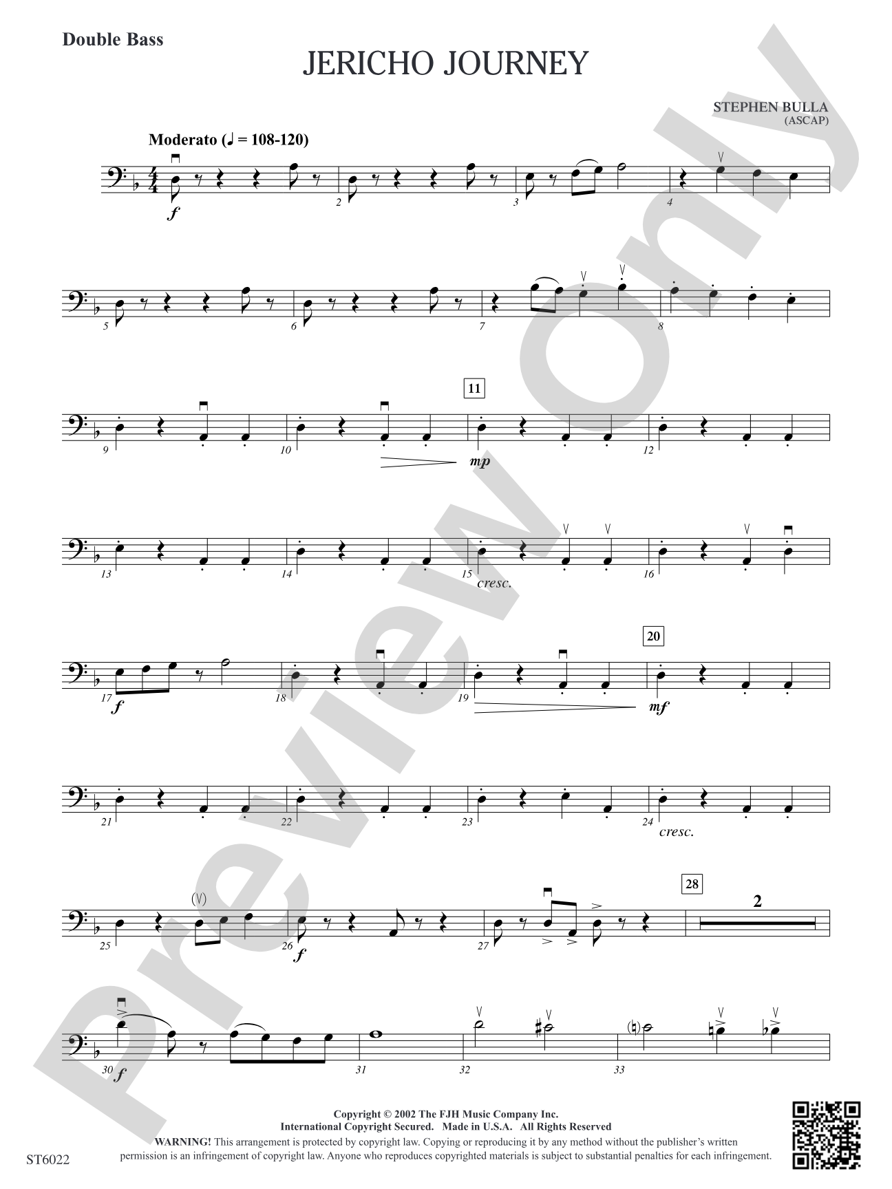 Jericho Journey: Double Bass