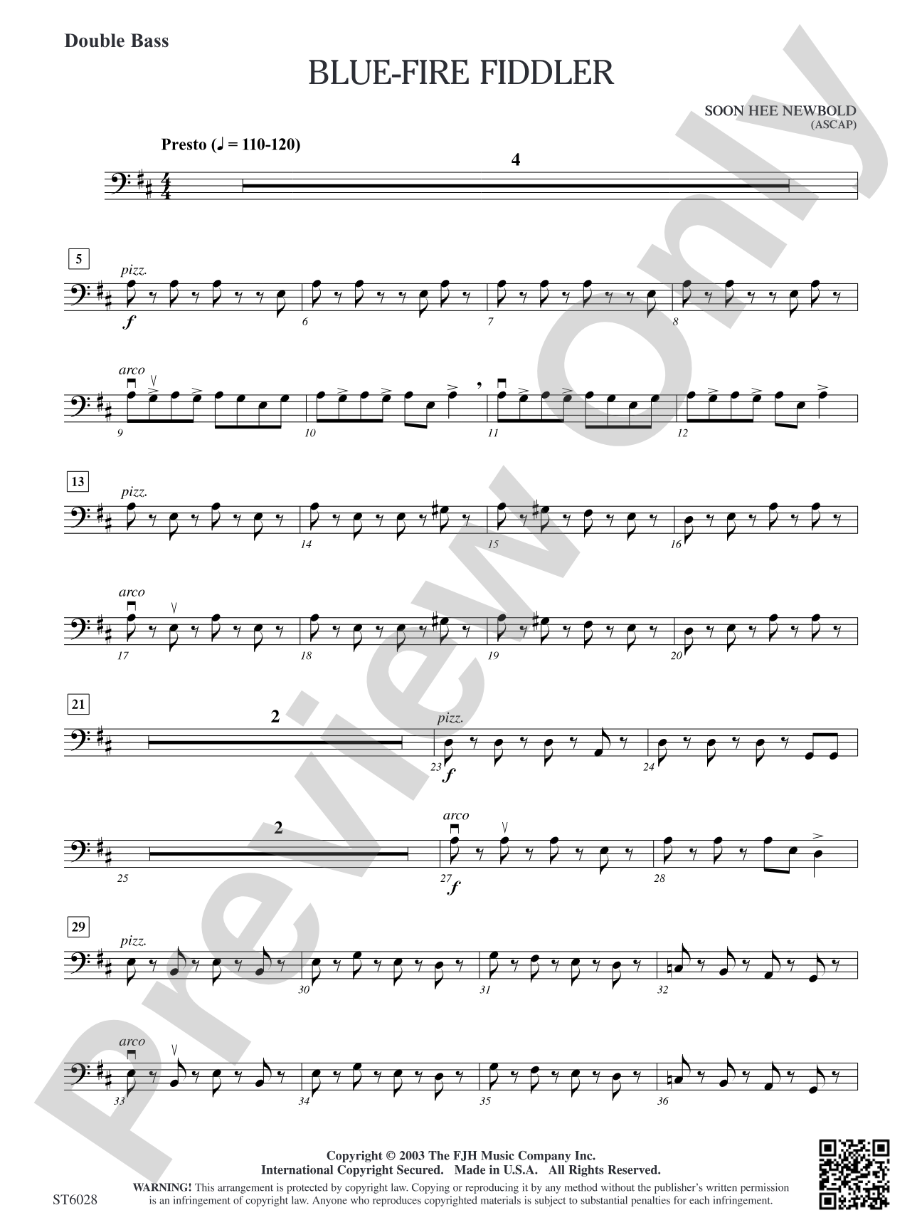 Blue-Fire Fiddler: Double Bass