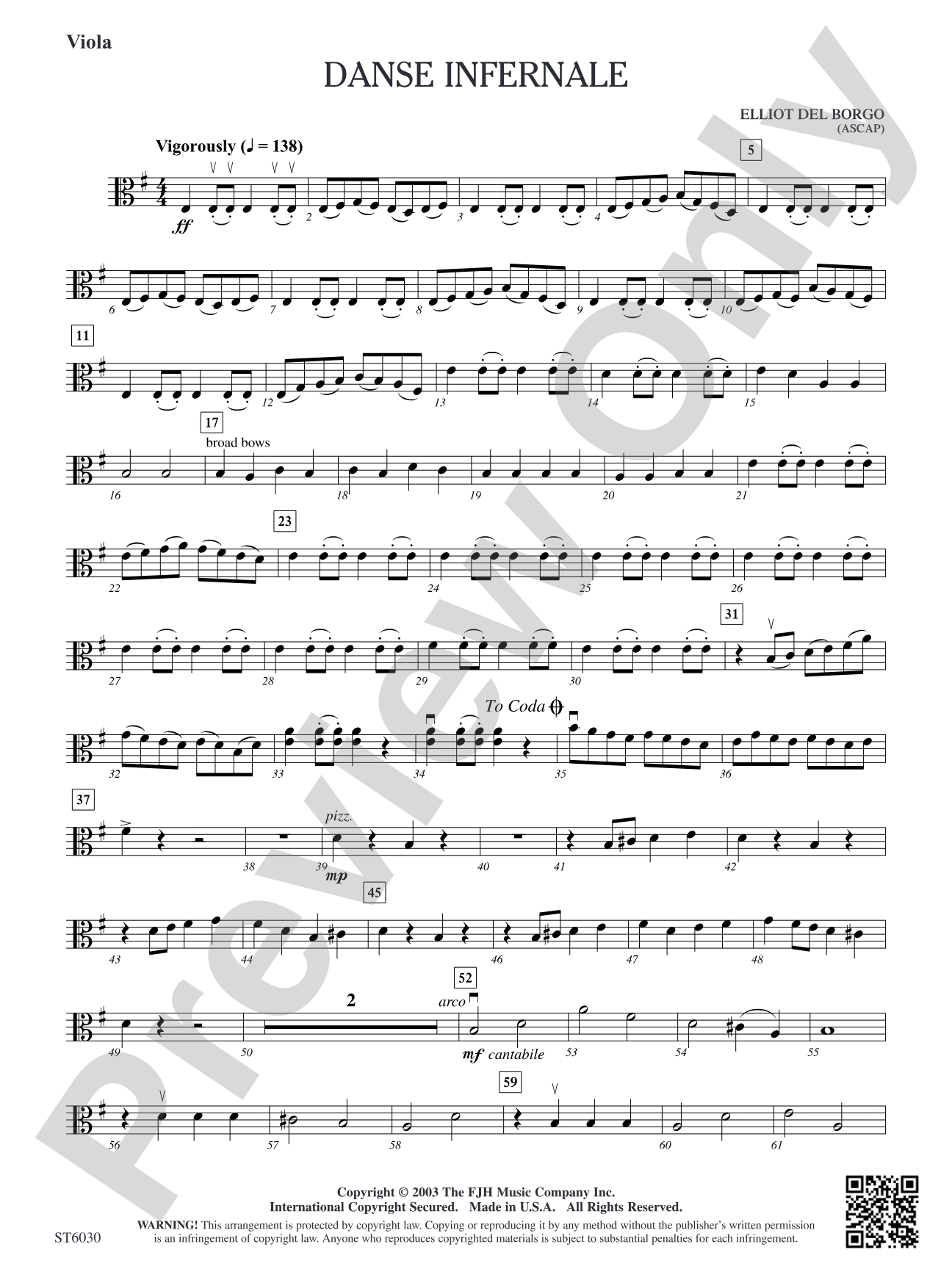 Danse Infernale: Viola