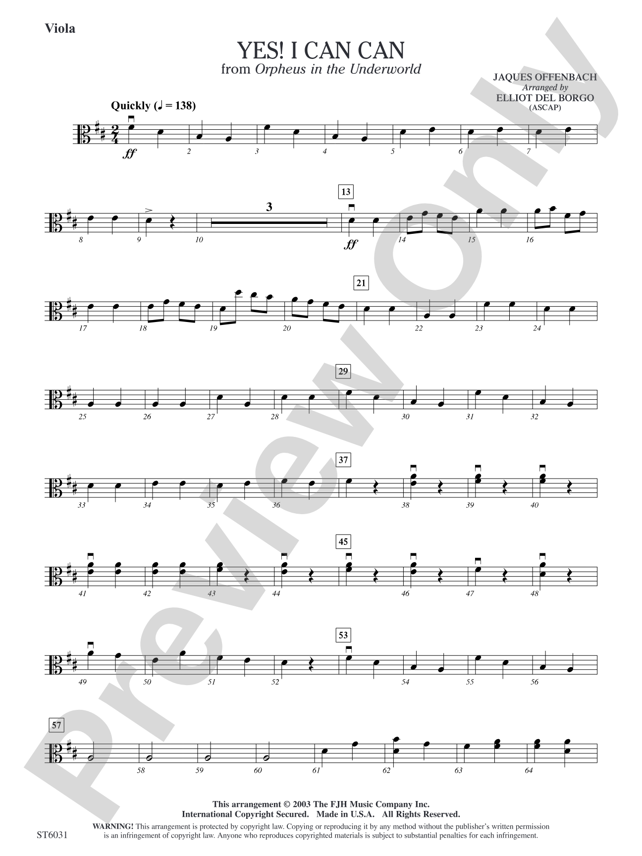 Yes! I Can Can: Viola