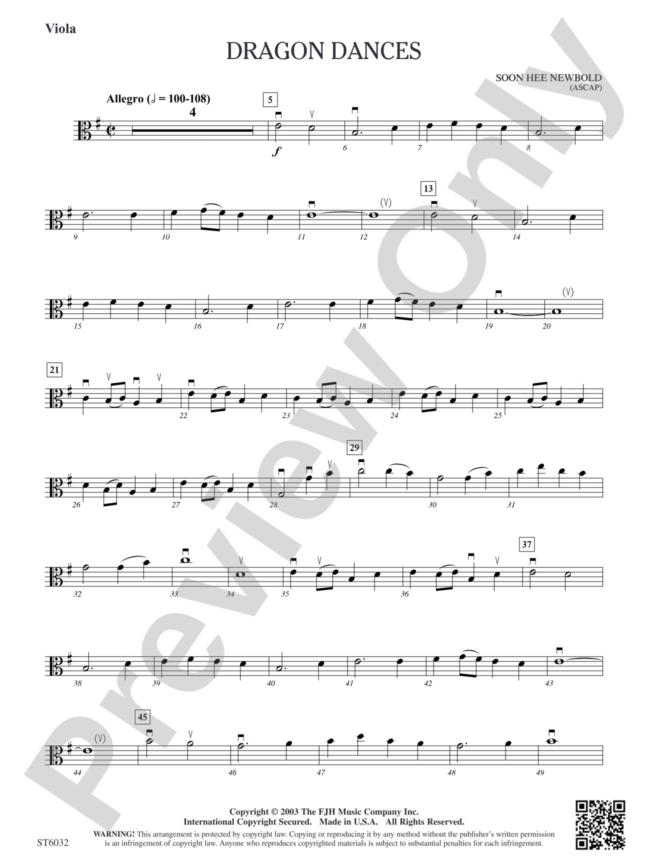 Dragon Dances: Viola