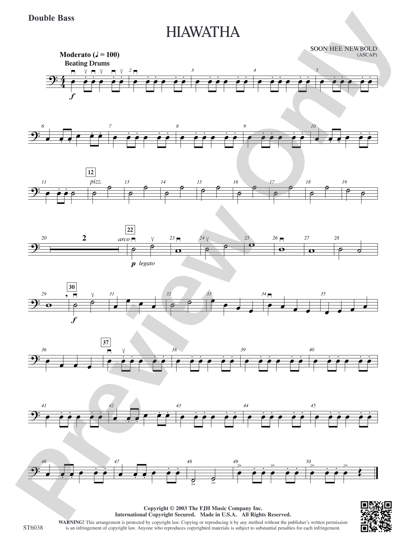 Hiawatha: Double Bass