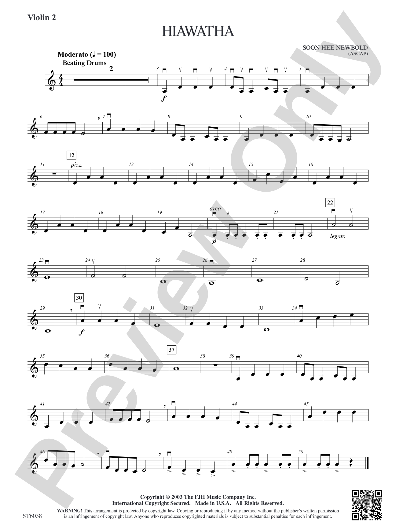 Hiawatha: Violin 2