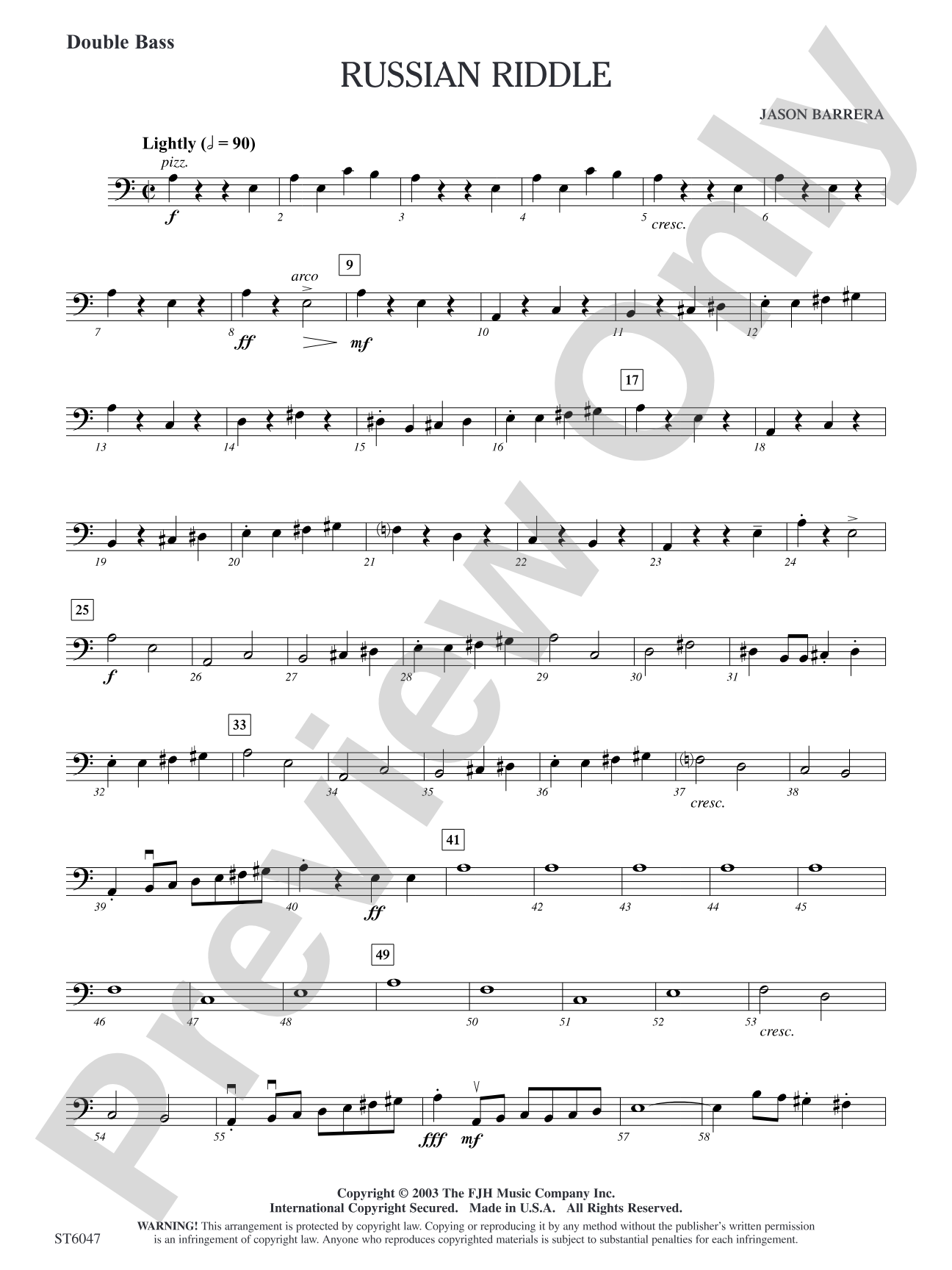Russian Riddle: Double Bass