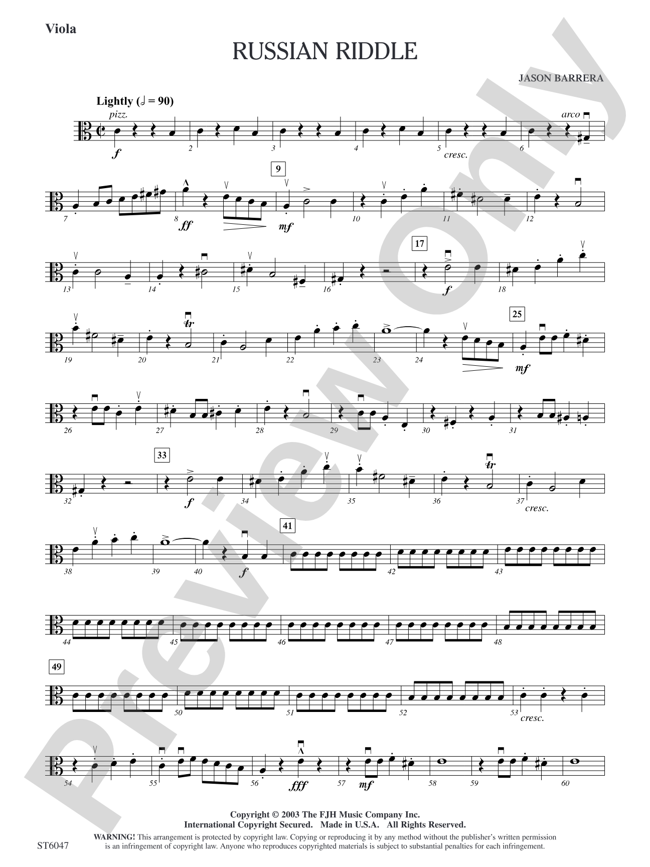 Russian Riddle: Viola