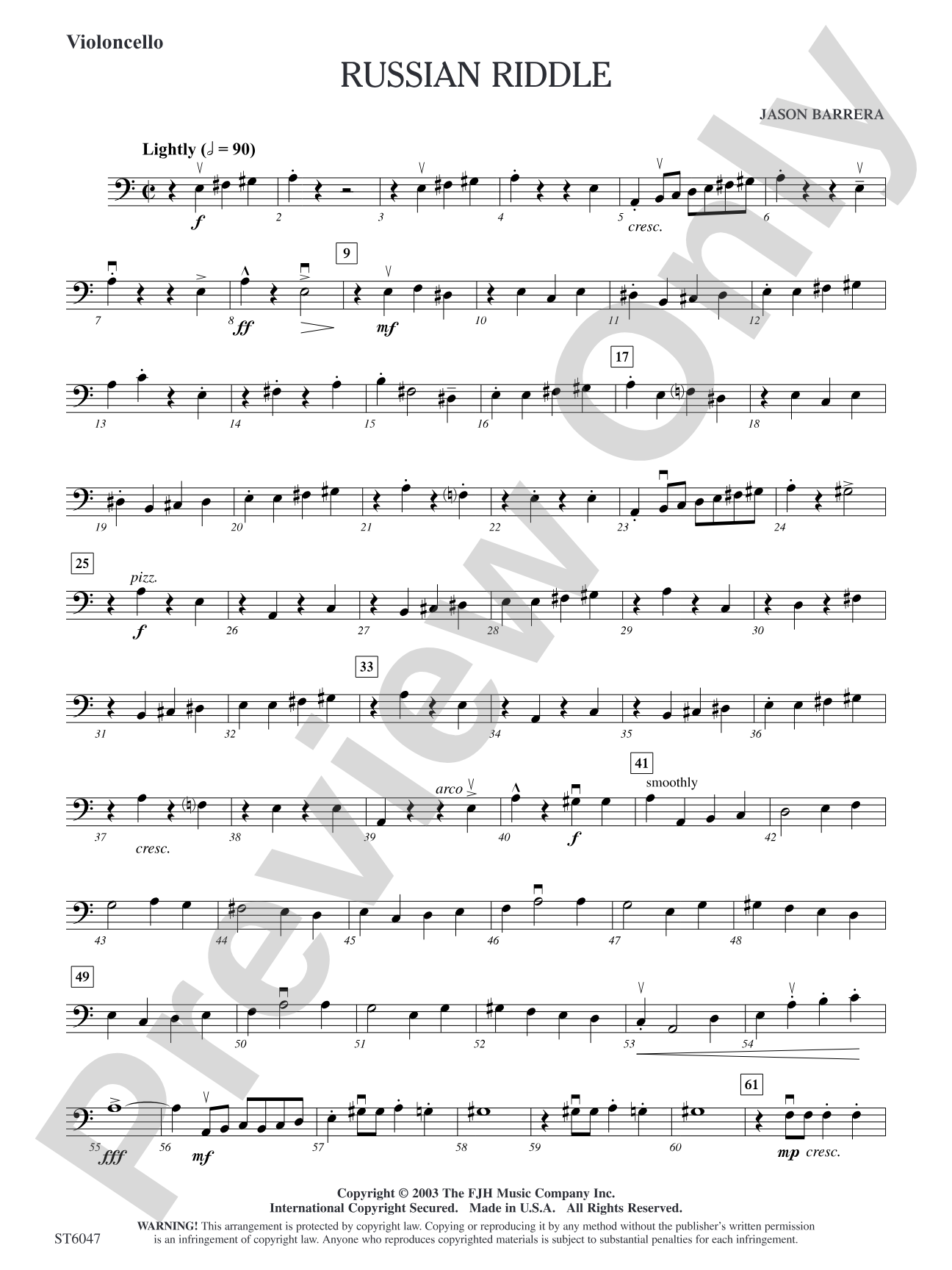 Russian Riddle: Violoncello