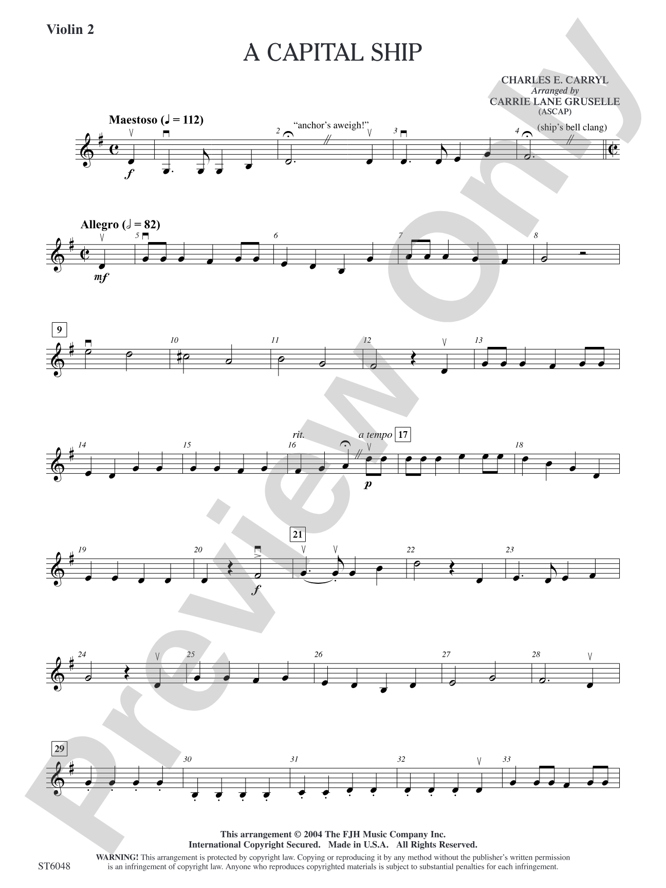 A Capital Ship: Violin 2