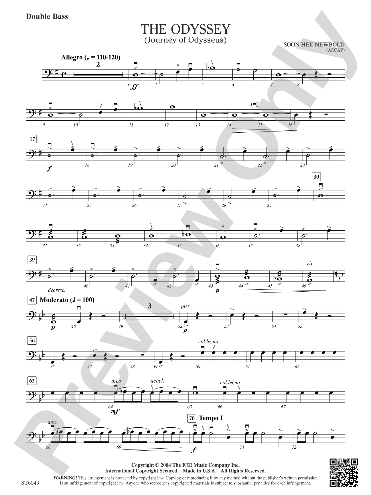 The Odyssey: Double Bass