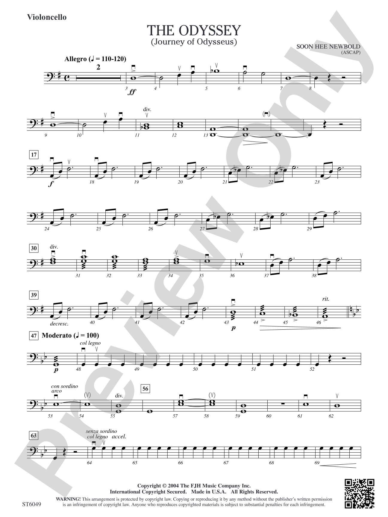 The Odyssey: Violoncello