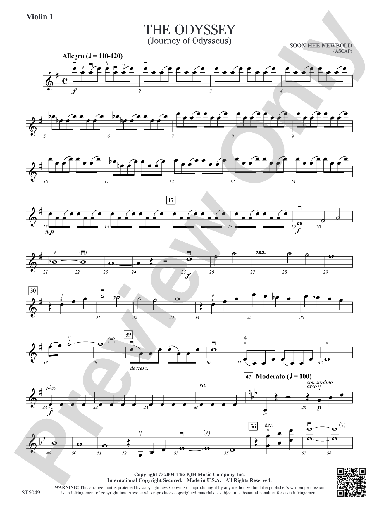 The Odyssey: Violin 1