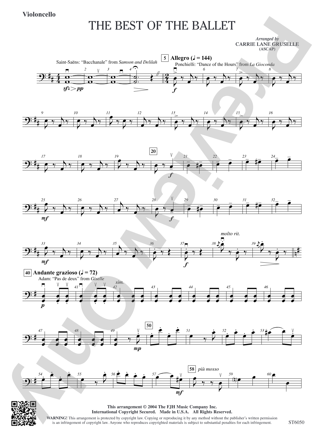 The Best of the Ballet: Violoncello
