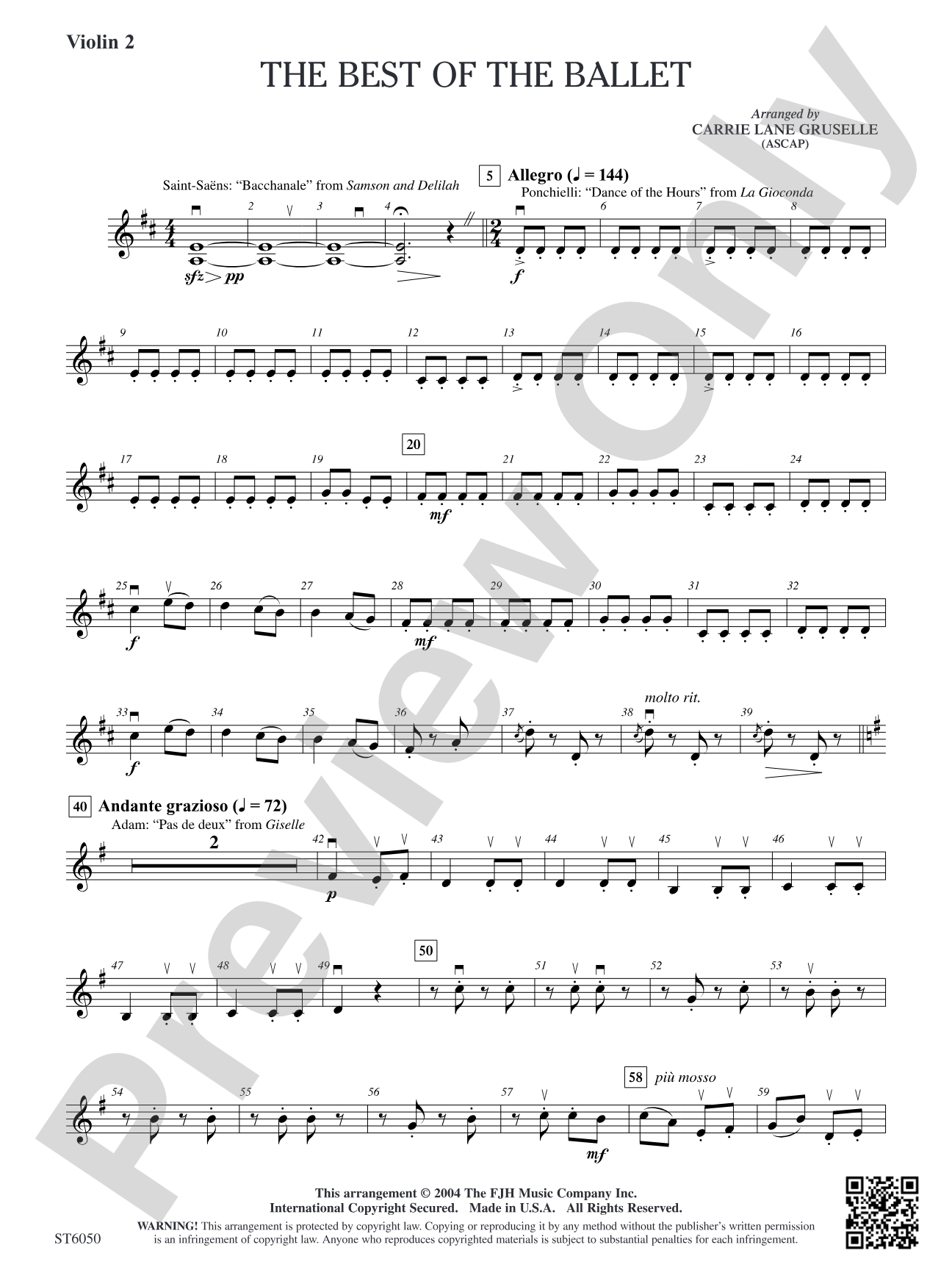 The Best of the Ballet: Violin 2