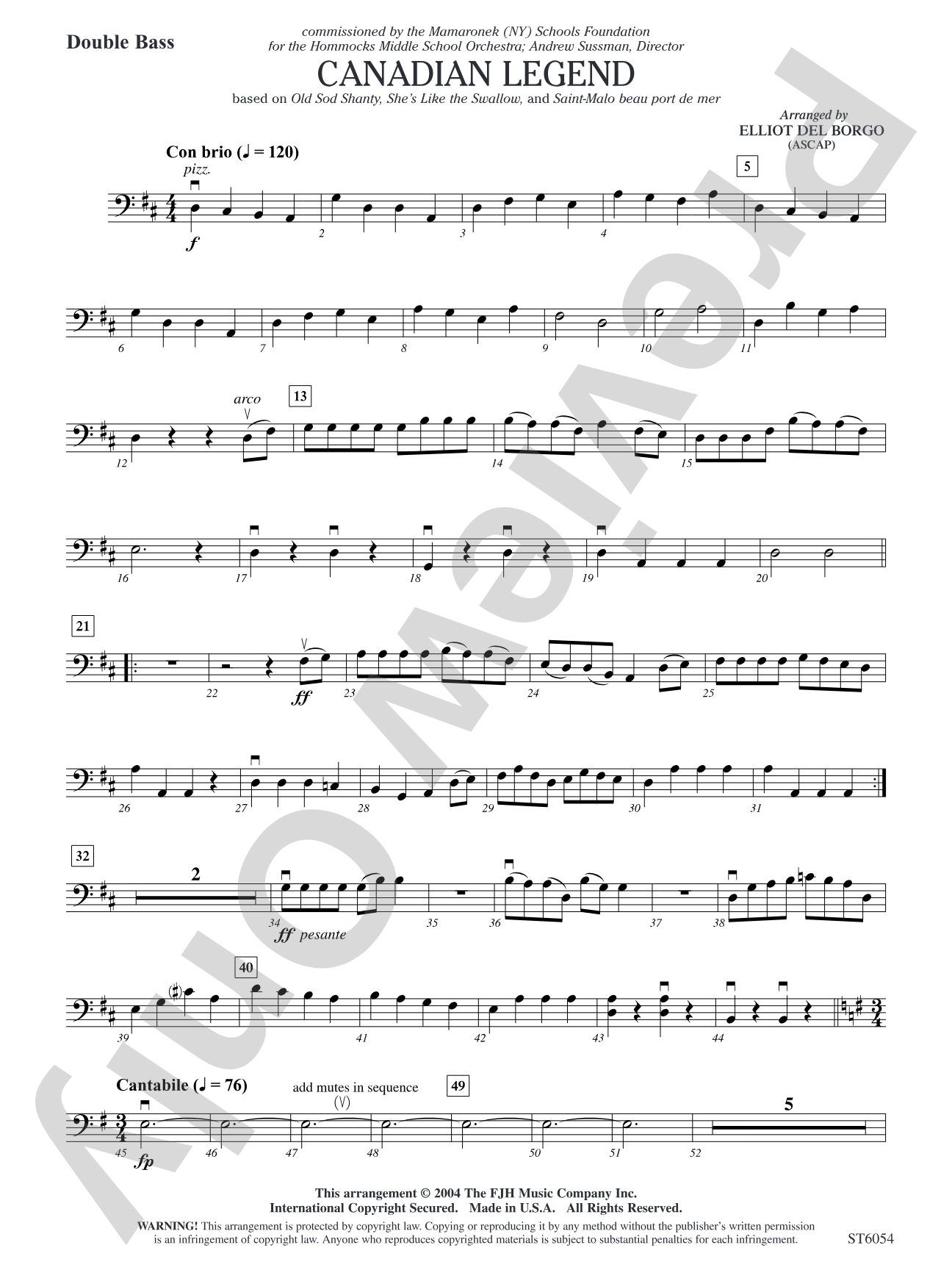 Canadian Legend: Double Bass