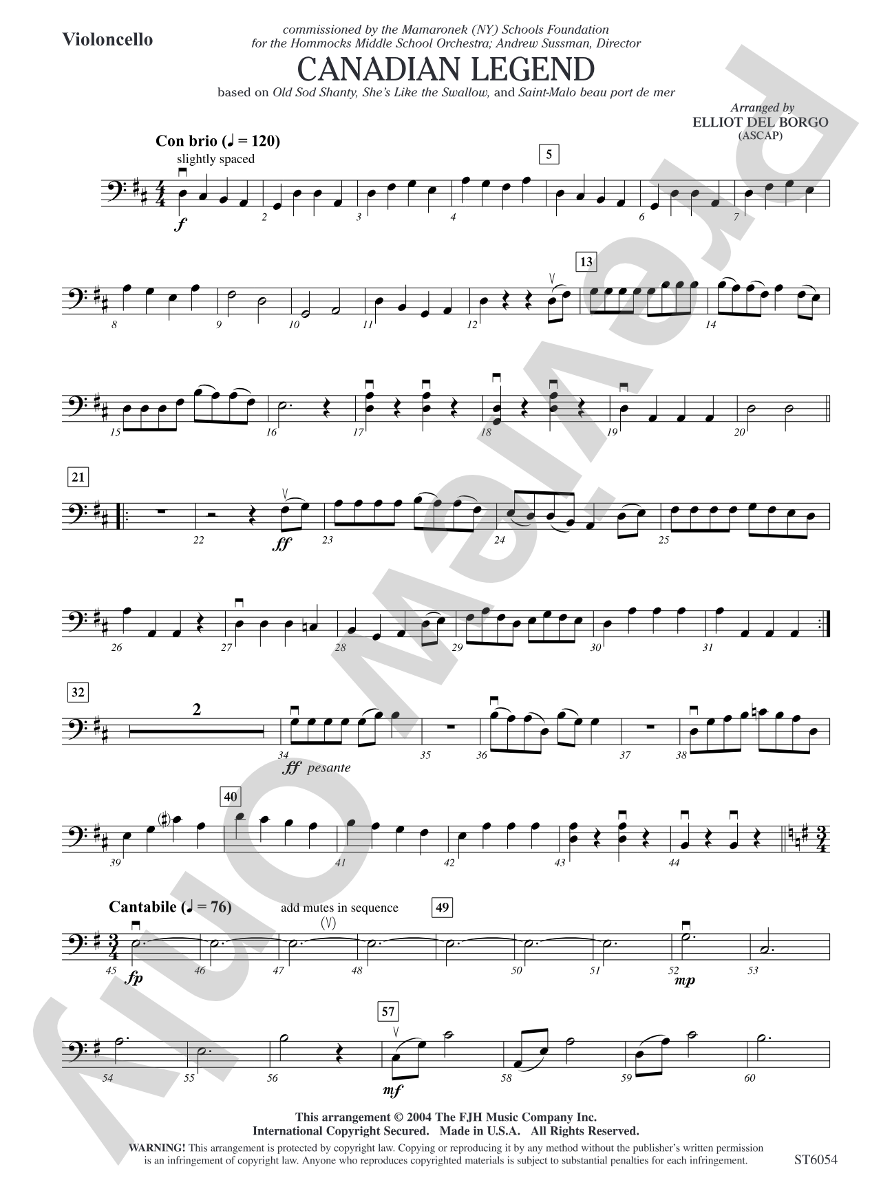 Canadian Legend: Violoncello