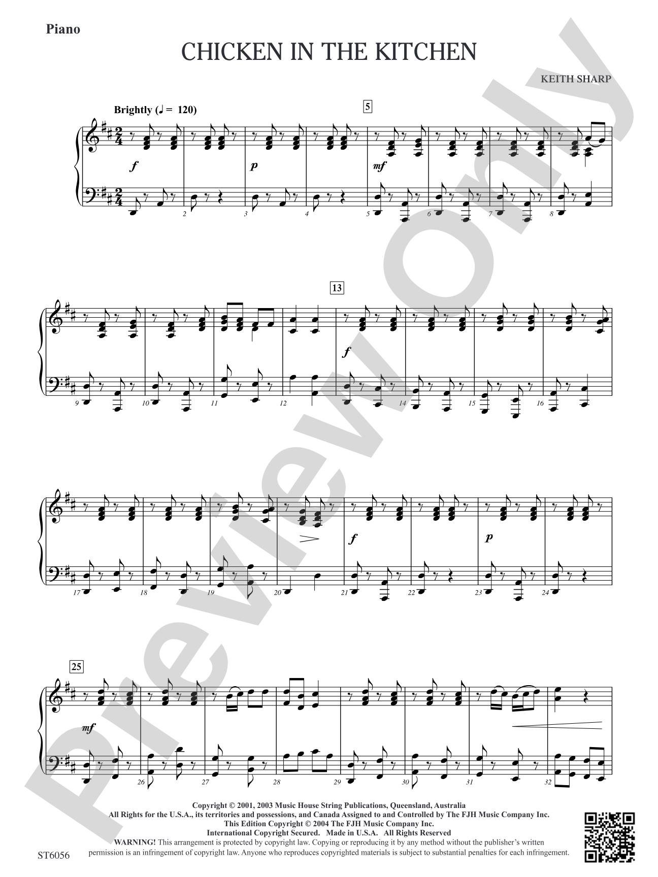 Chicken in the Kitchen: Piano